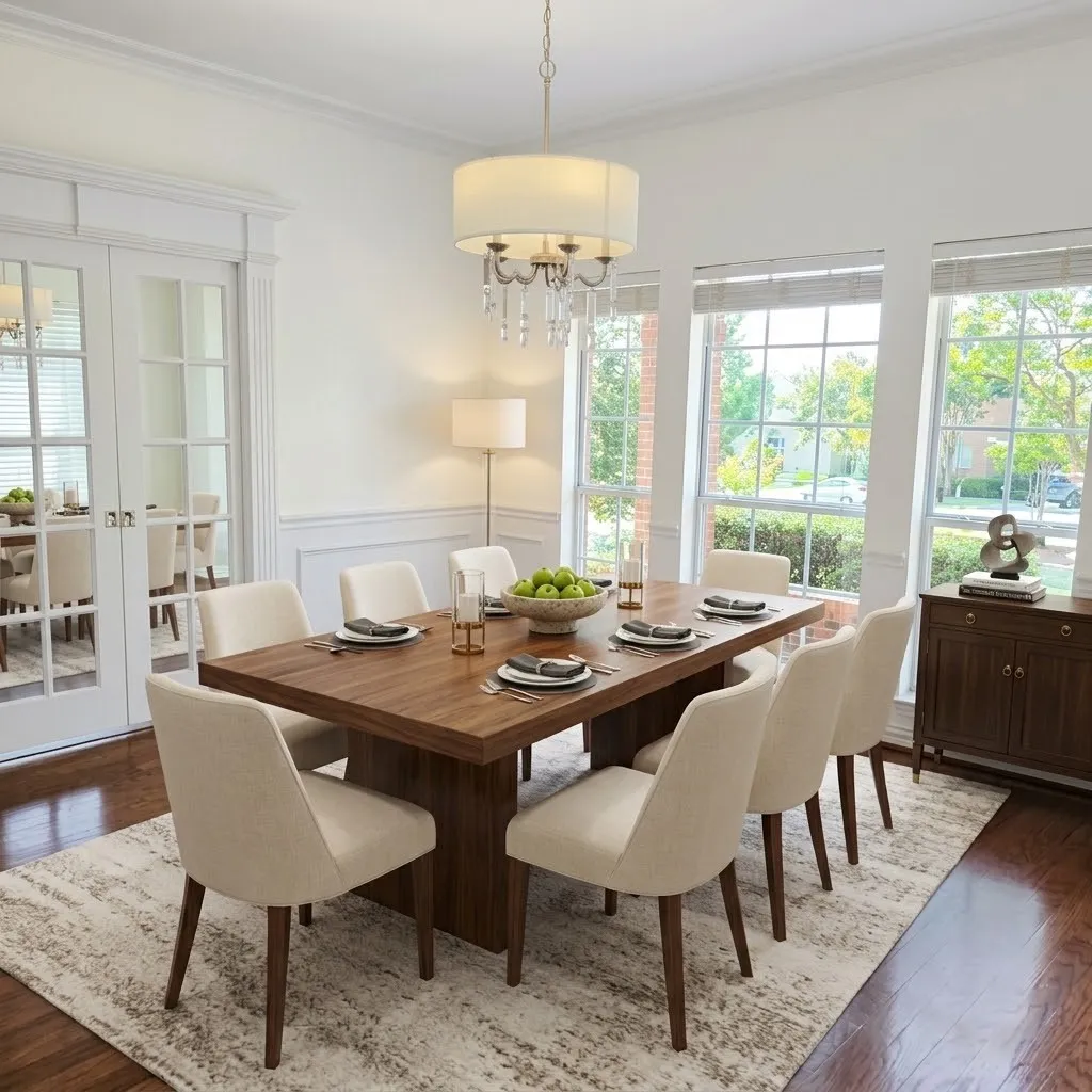 Please note: This dining room photo has been virtually staged