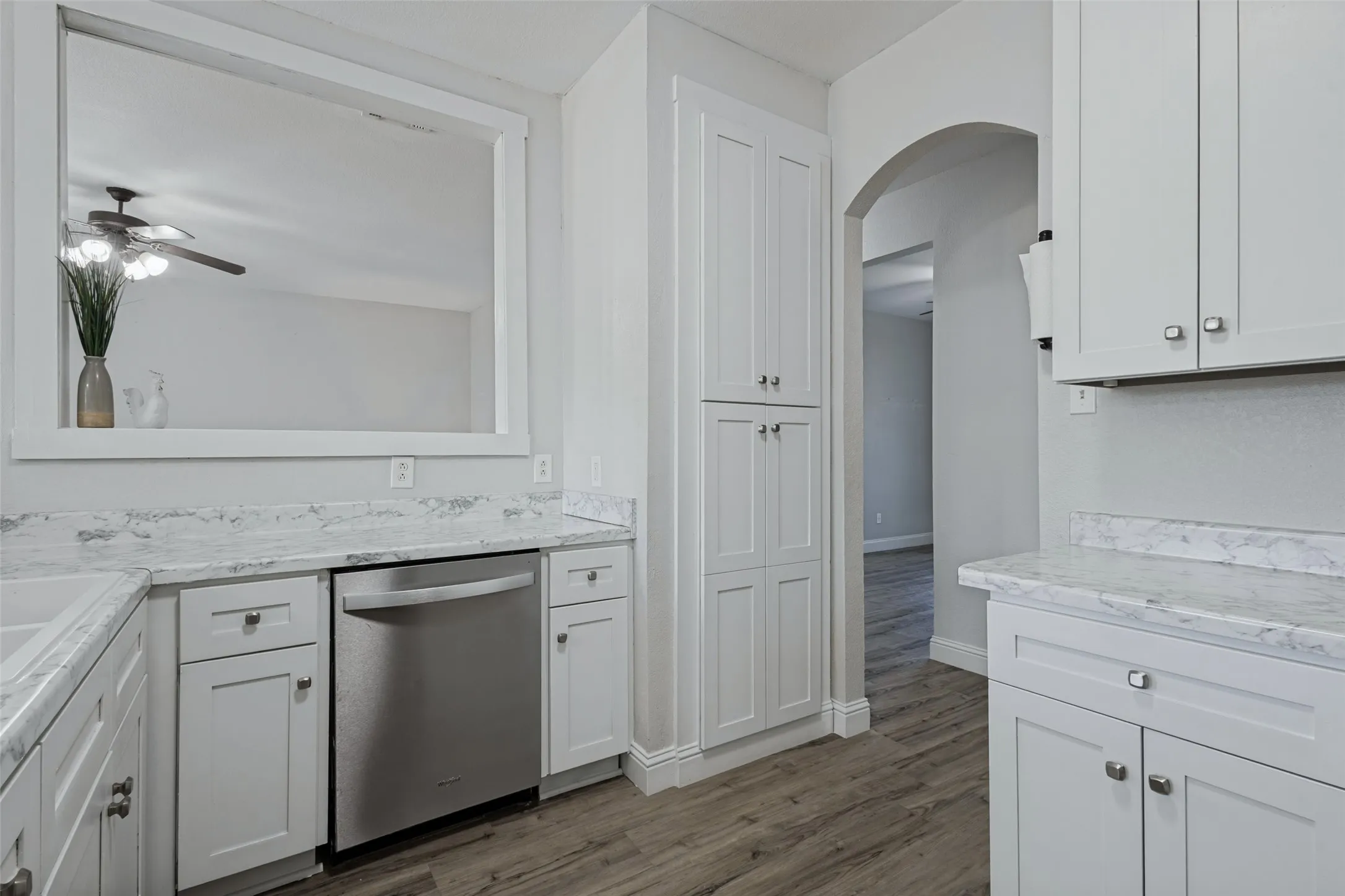 Conveniently open to dining area
