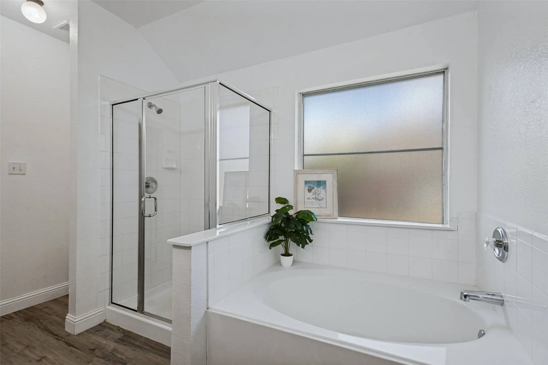 Shower and garden tub
