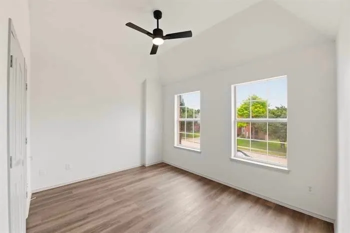 One of two bedrooms downstairs