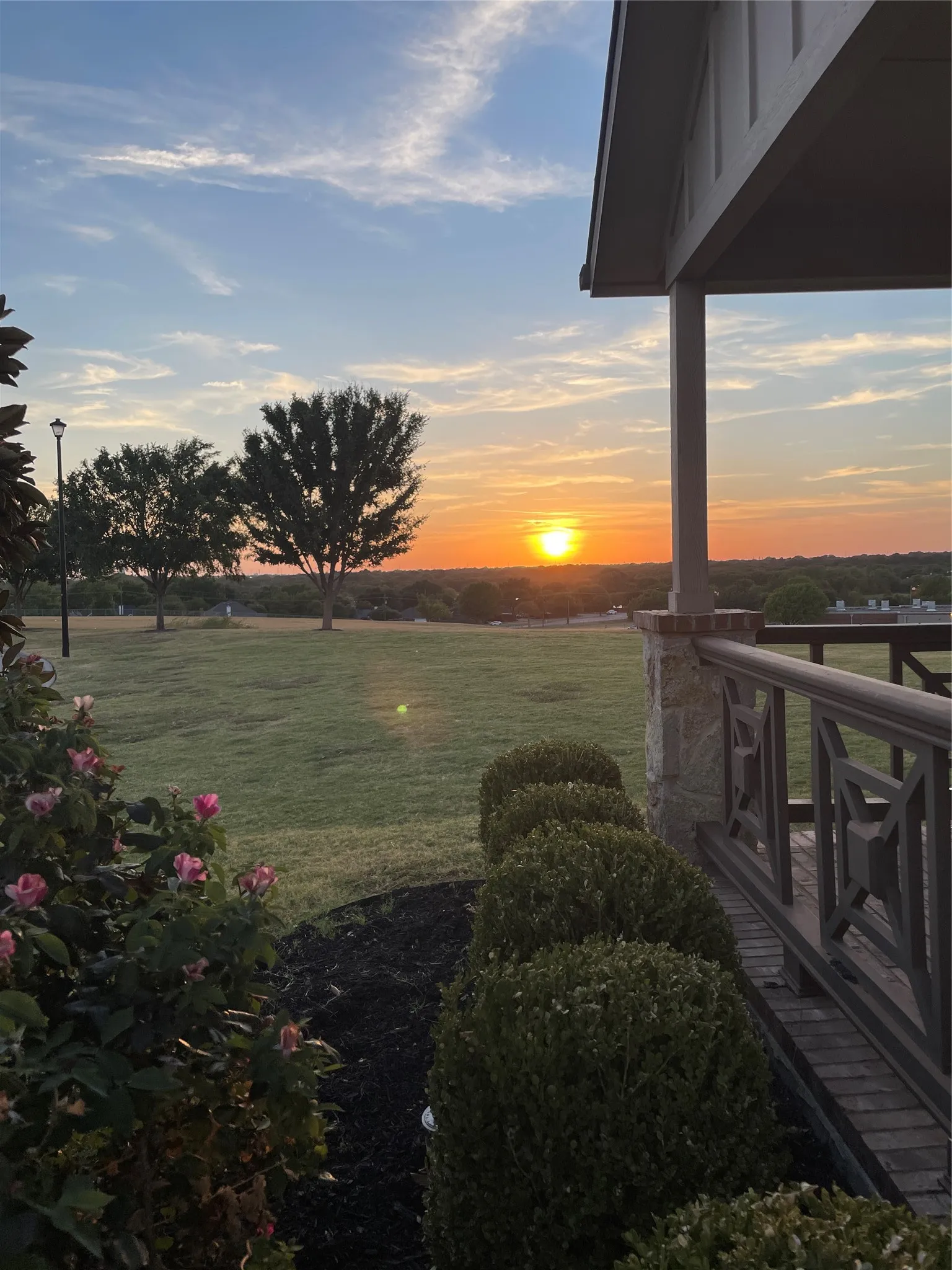 Relax and catch a beautiful sunset right on the porch every evening