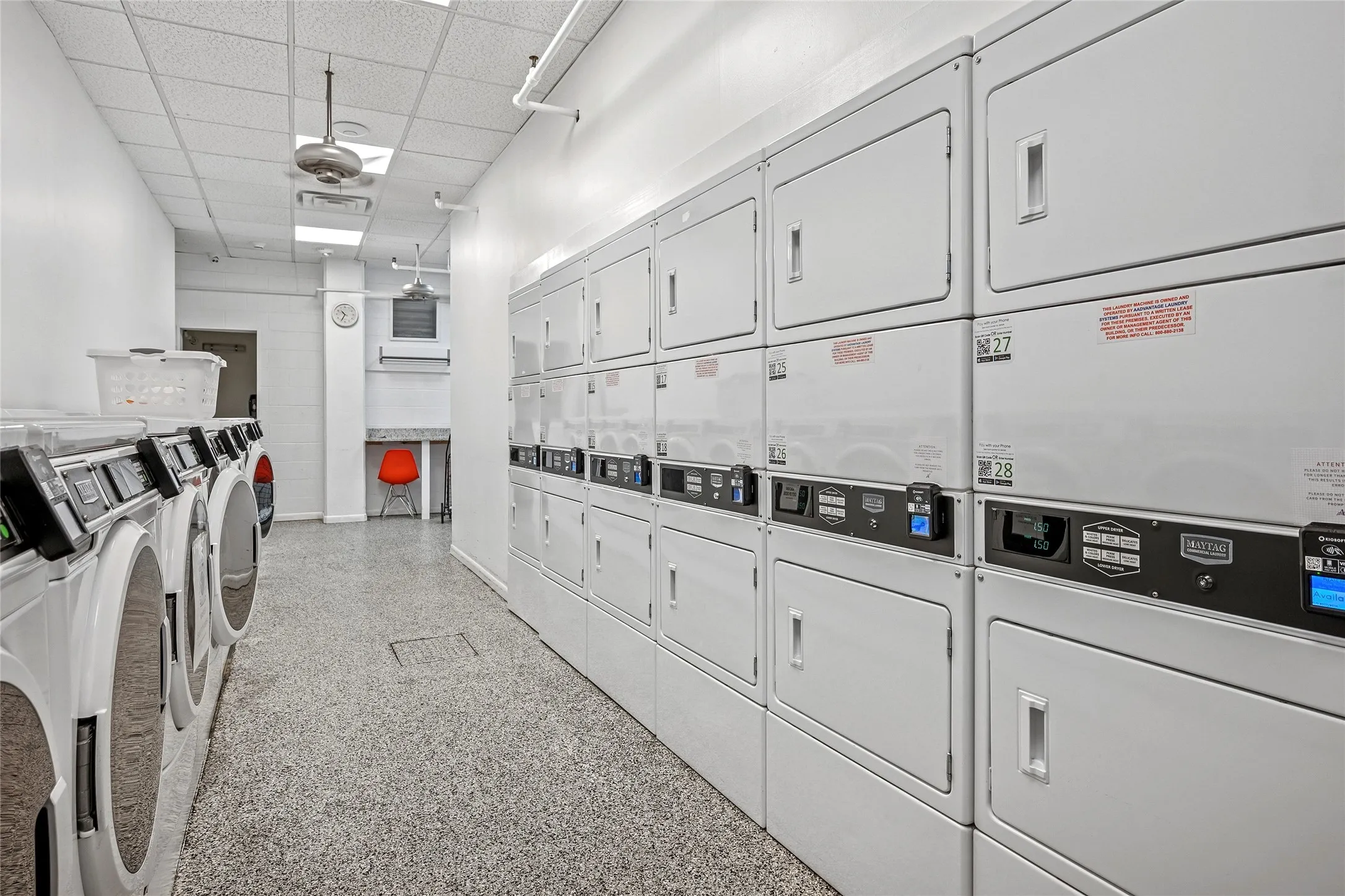 On site laundry facilities
