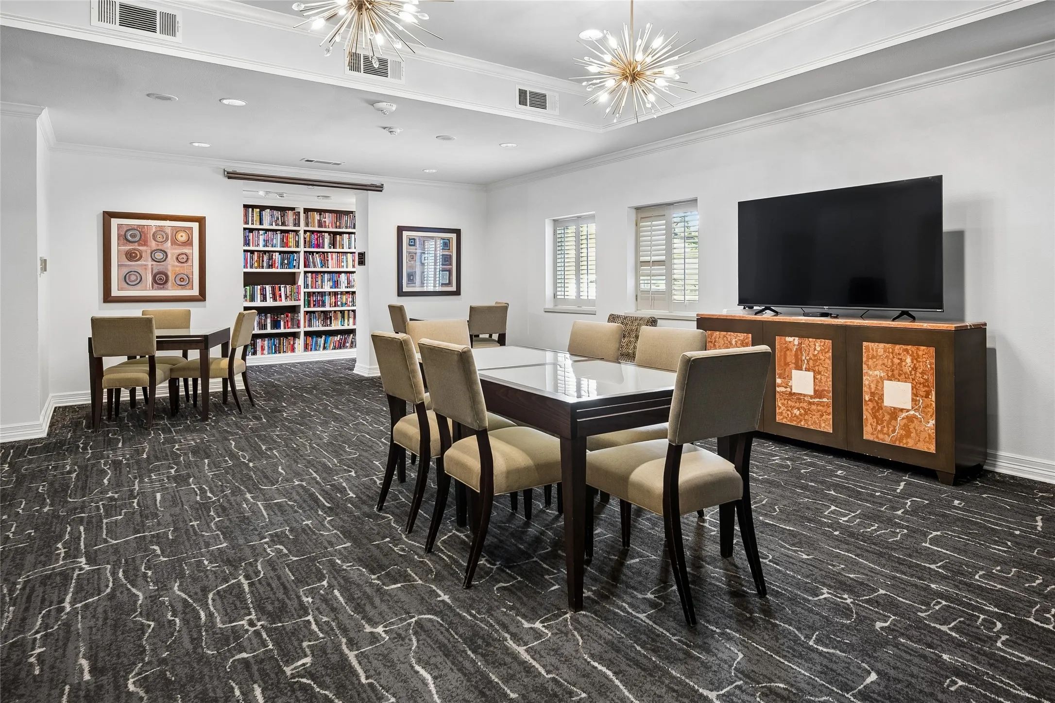 Entertain and celebrate special occasions in the private community room!
