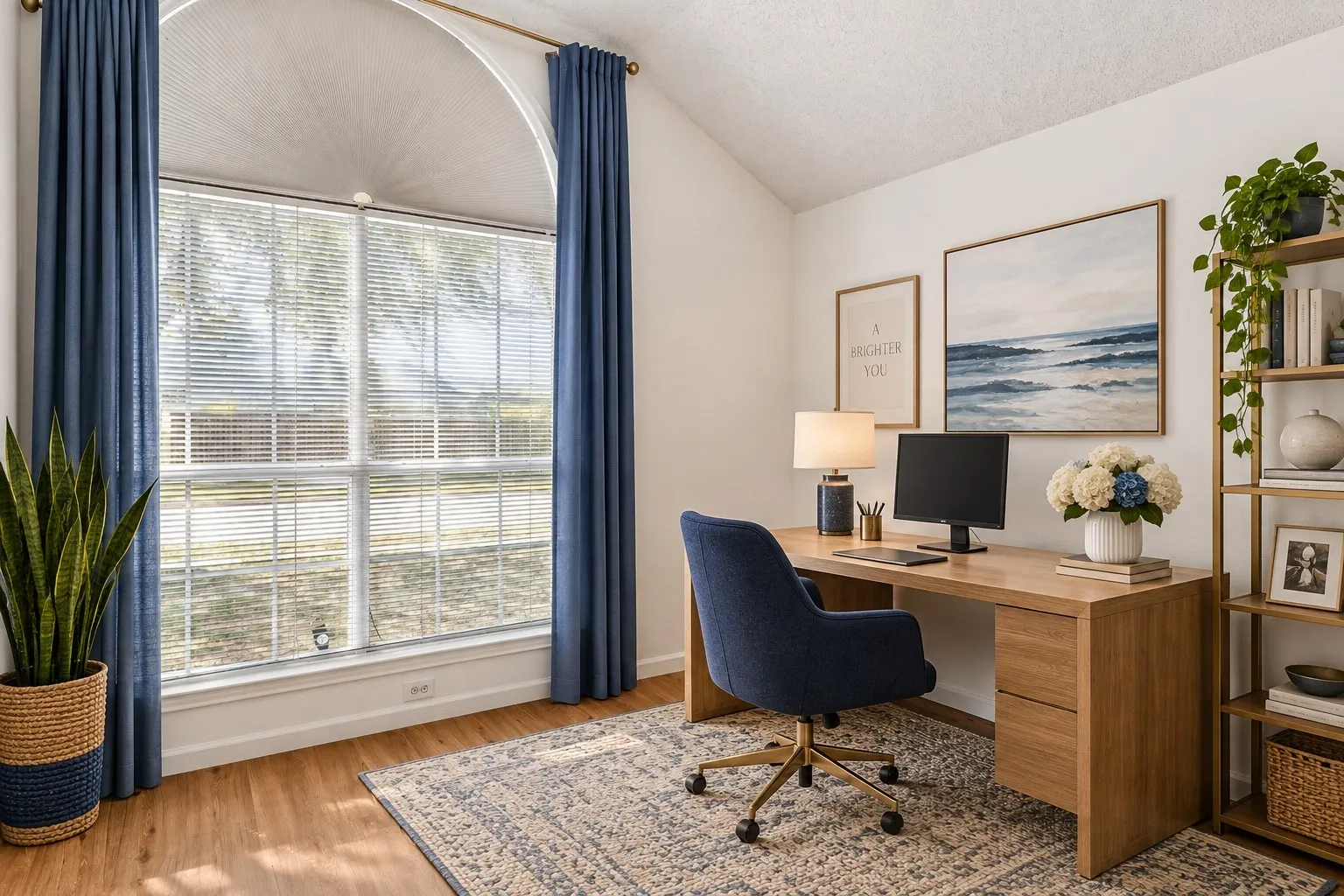 Office—virtually staged