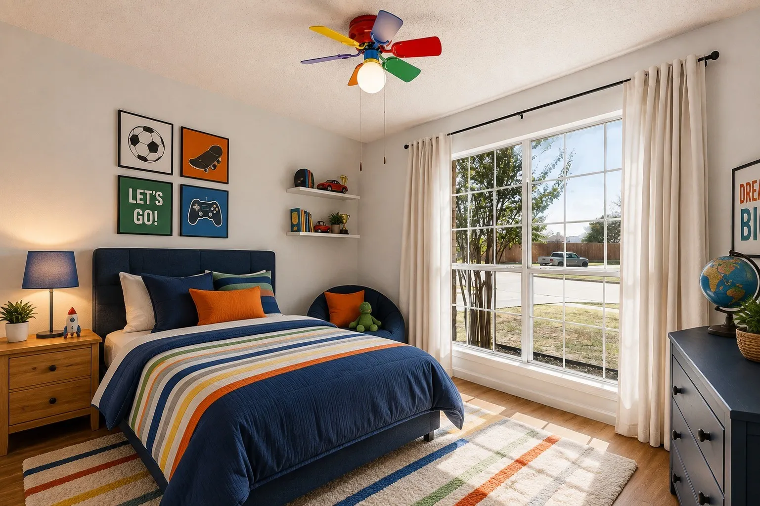 Bedroom—virtually staged