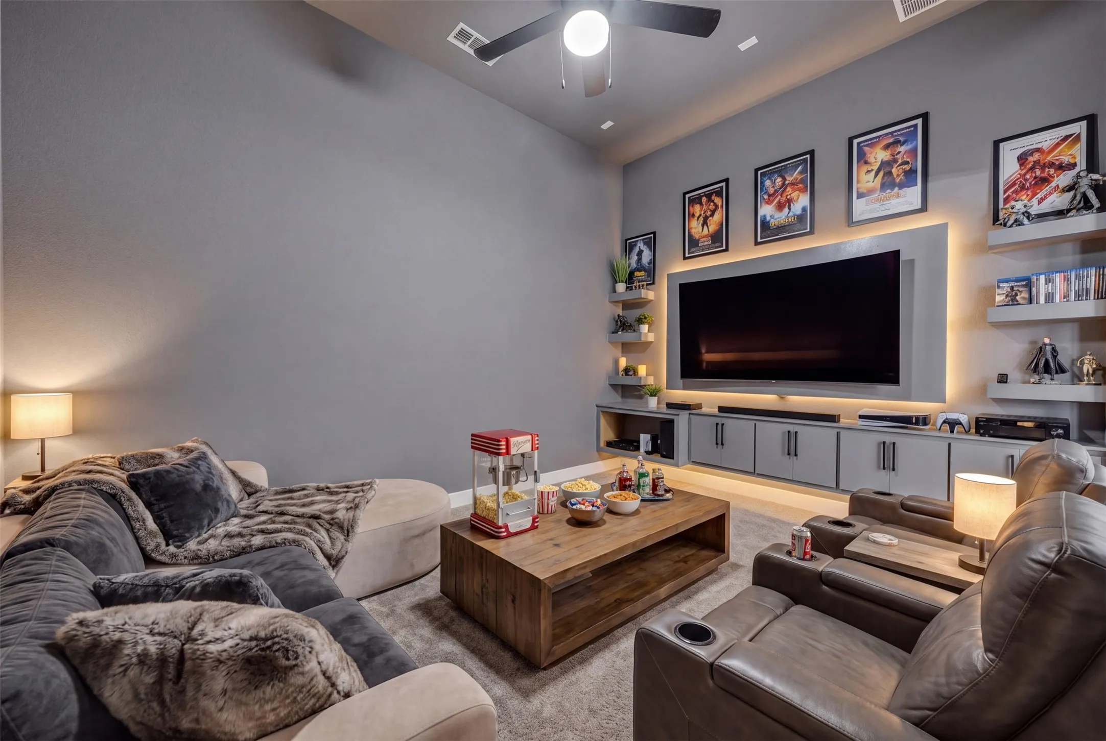 Media Room. Perfect Color for Movie Nights.