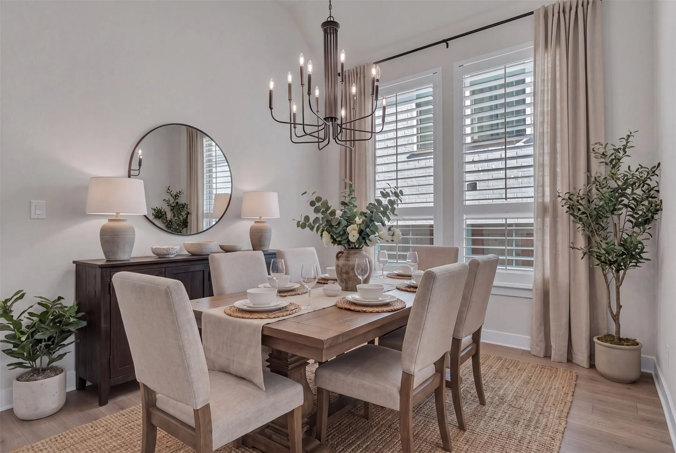 Open to Living and Kitchen area.