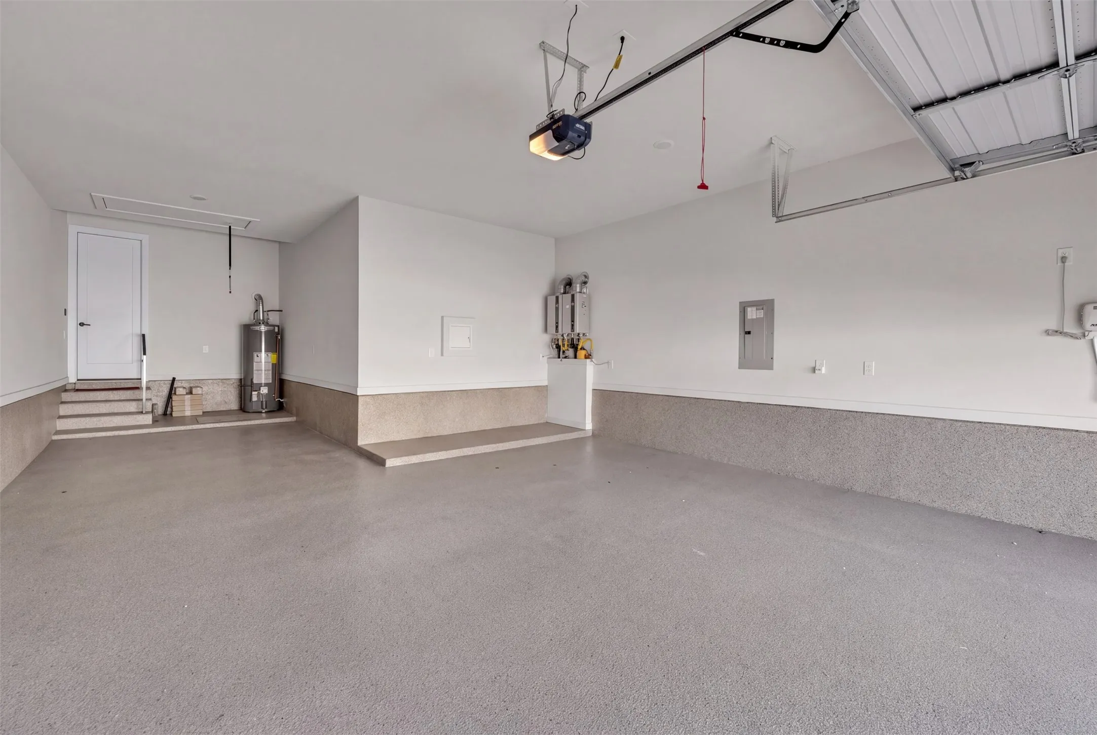 Epoxy Floor Finished Tantem Garage.