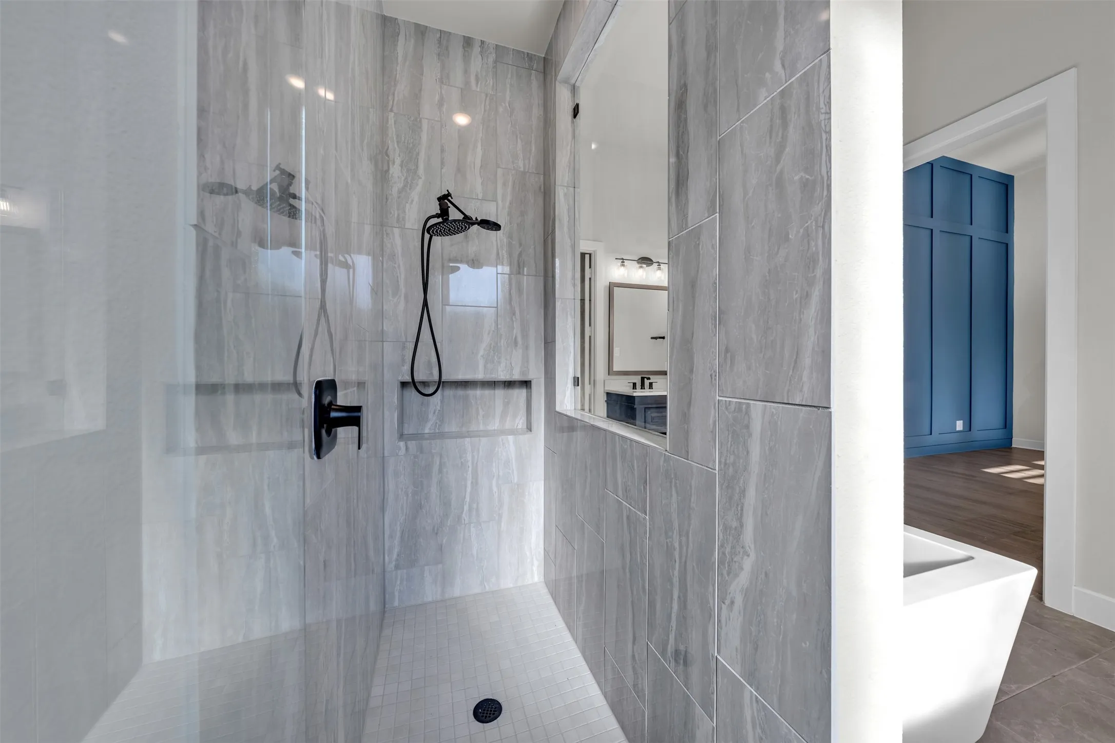Designer Tile and Fixtures.
