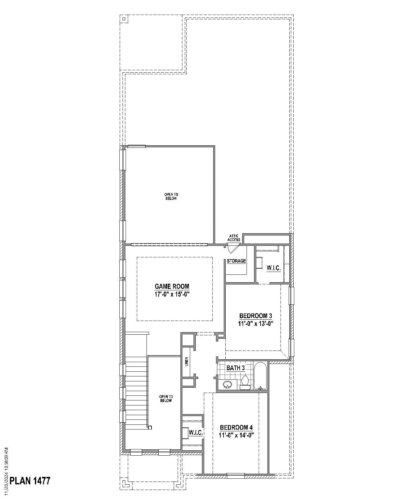 2nd level floor plan
