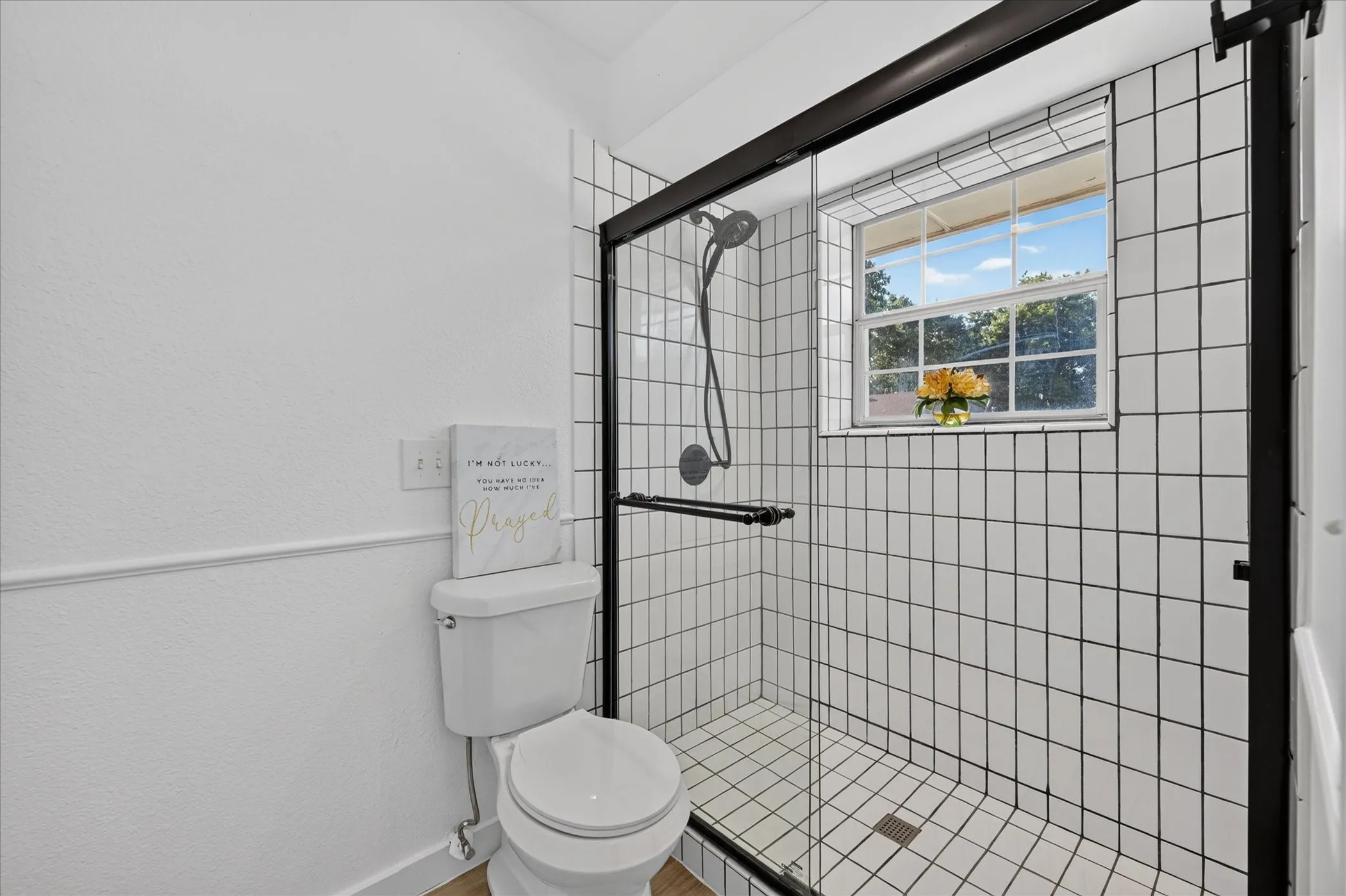Is large enough to add more cabinet space for linens.