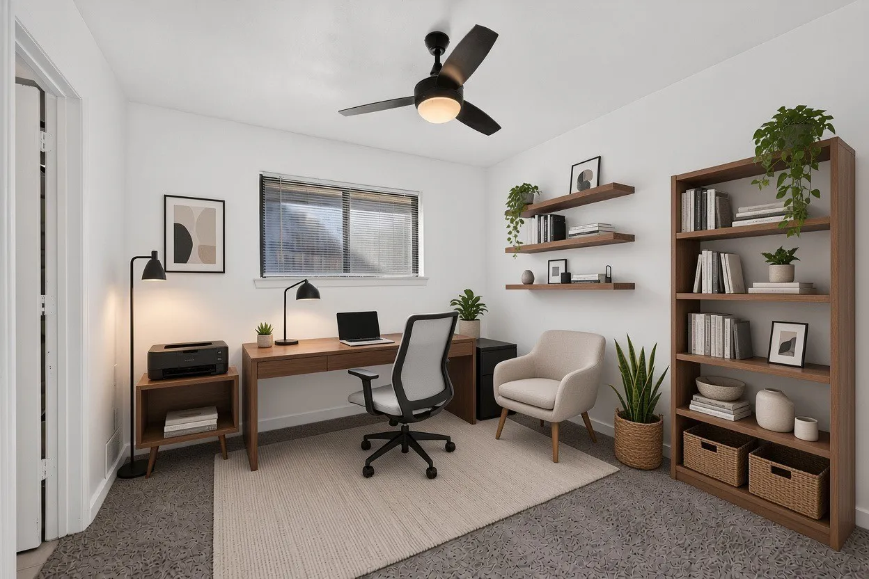 Used AI to furnish fourth bedroom