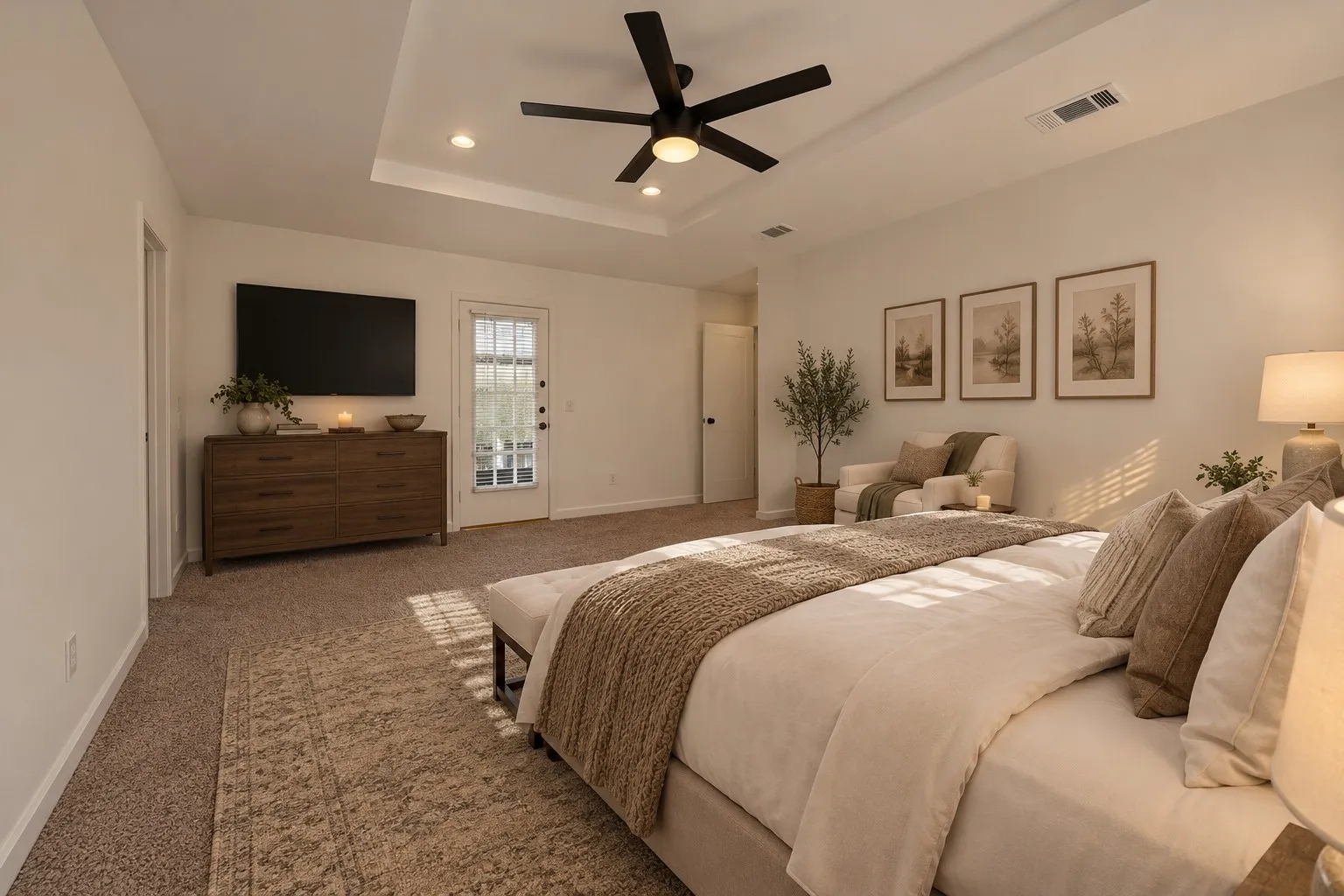Used AI to furnish Master bedroom. Another view of the Master room. With more decor ideas.