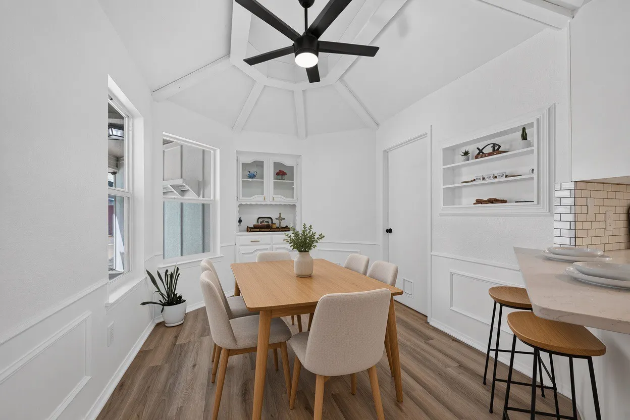 Used AI to furnish breakfast room