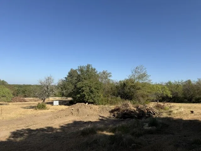 Expansive undeveloped land with a clear sky backdrop, featuring mature trees and varied vegetation