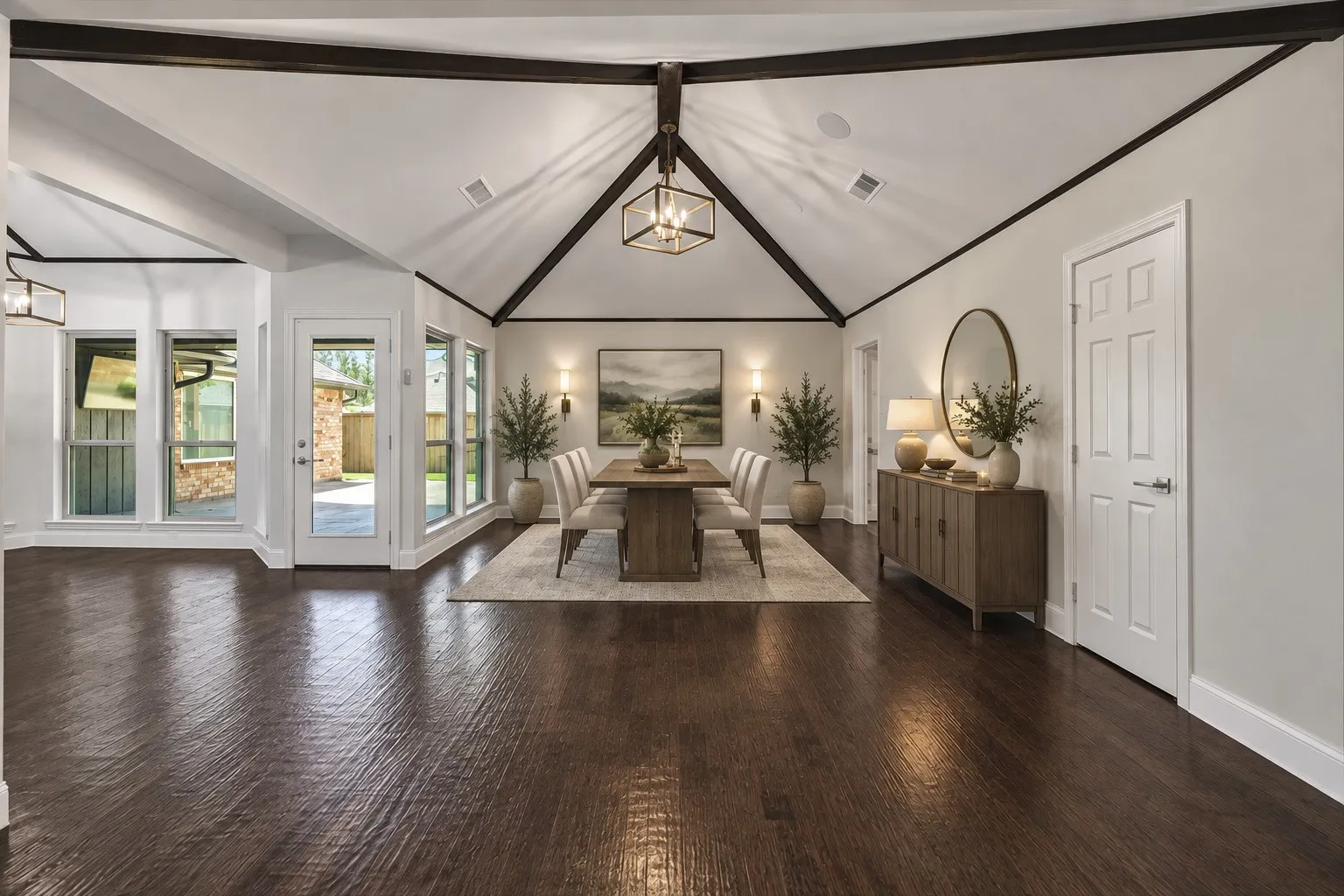 Virtually Staged – furnishings and décor digitally added.