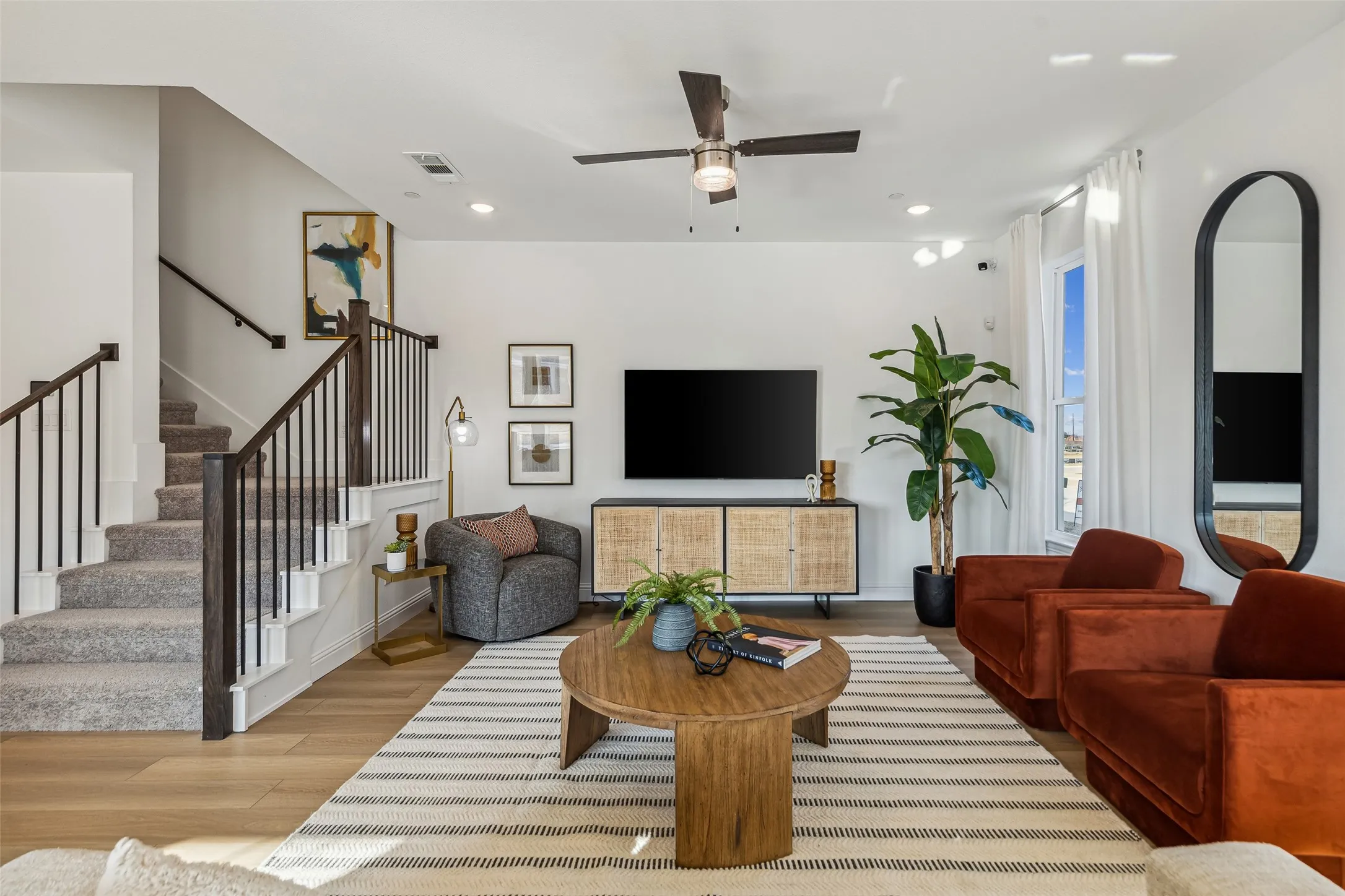 Your new family room is spacious enough to host the entire family!