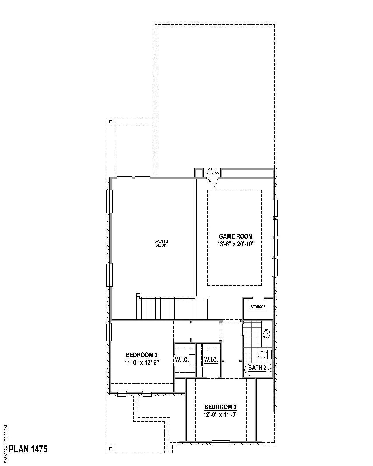 2nd level floor plan