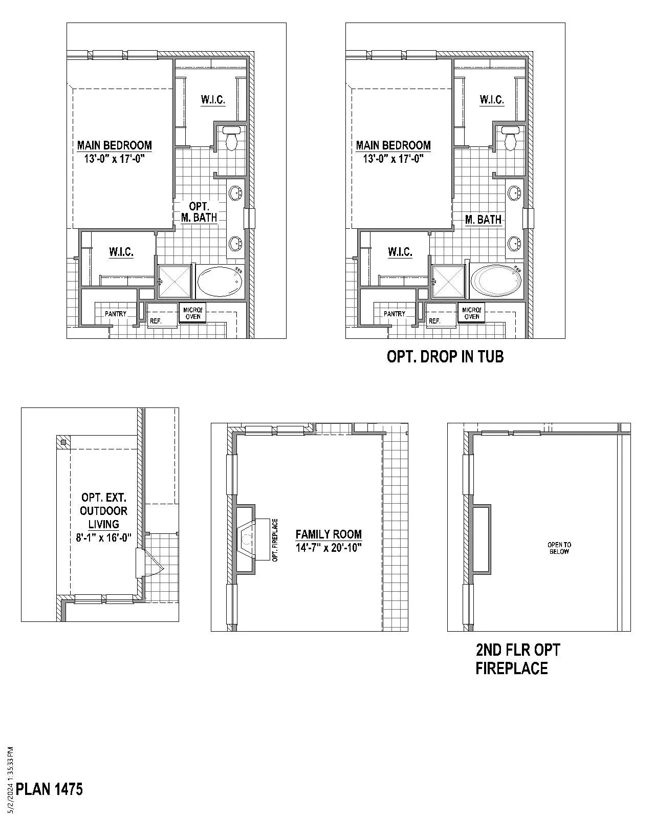 Floor plan options