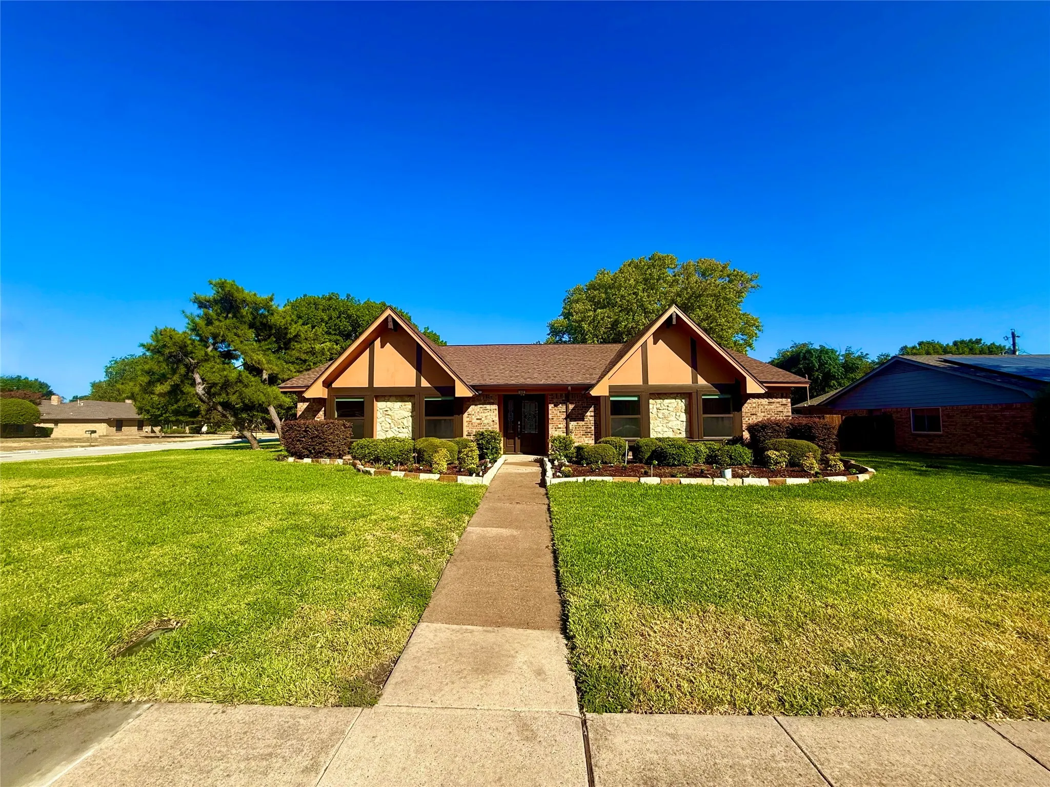 Brick and timber-frame exterior