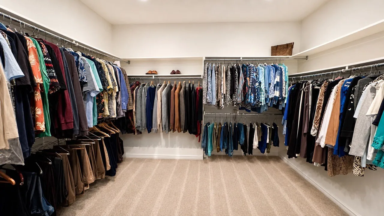 Room size (12 x 12) Primary walk in closet!