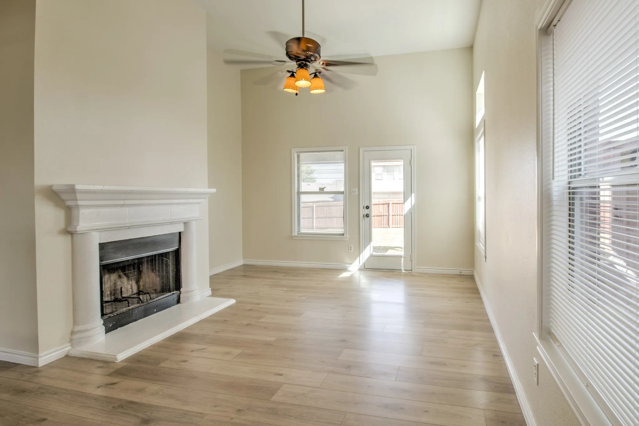 Fireplace in living room for those cold nights!