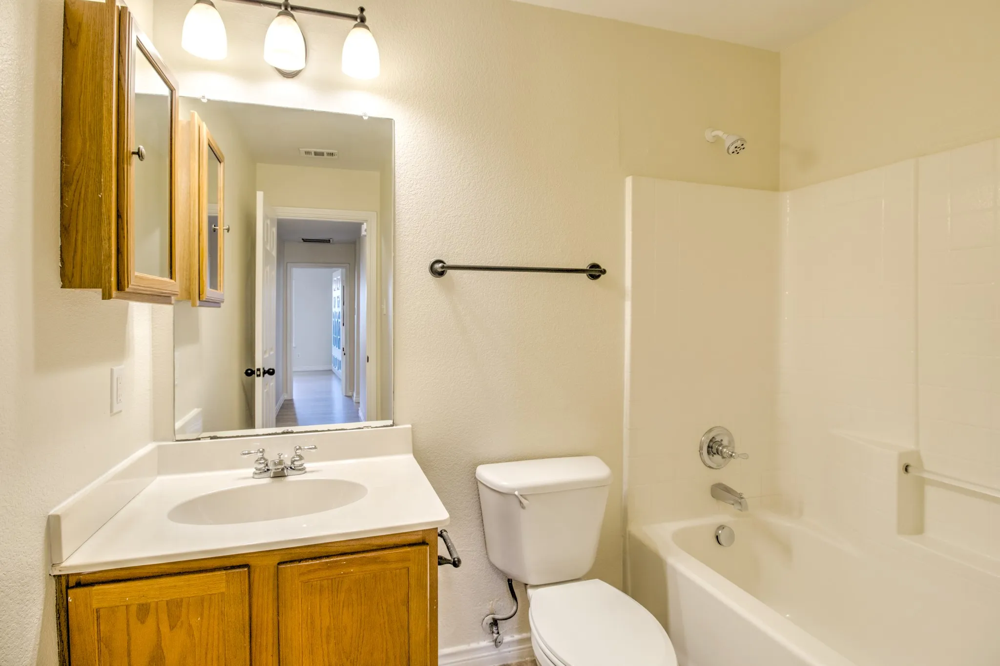 Step in shower/tub.
