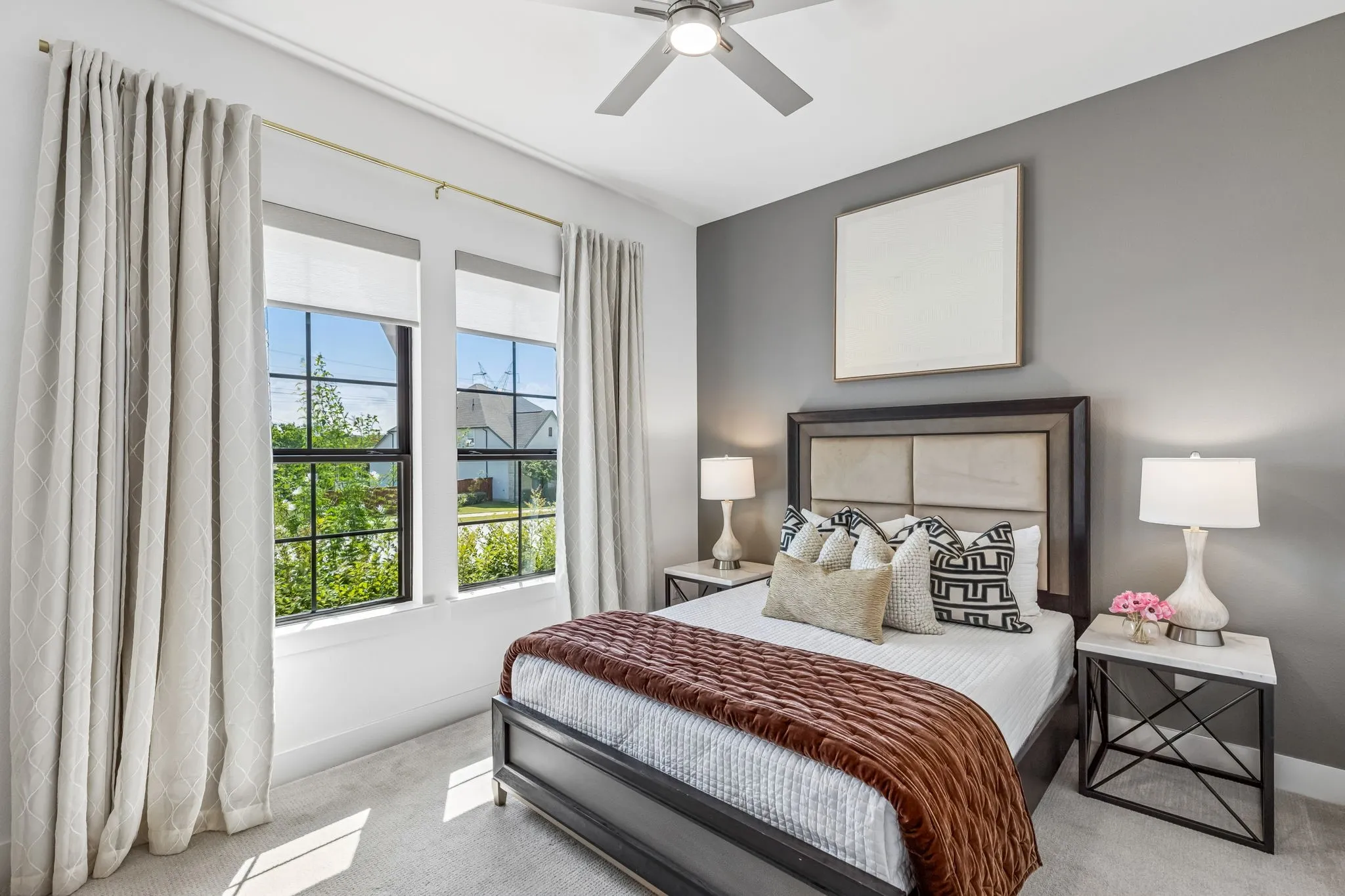 Located on the first floor this bedroom space is perfect for guests or multi-generational living.