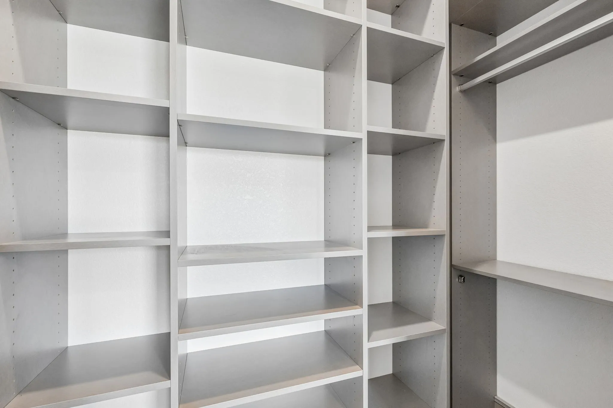 Even the guest room has custom closet built-ins