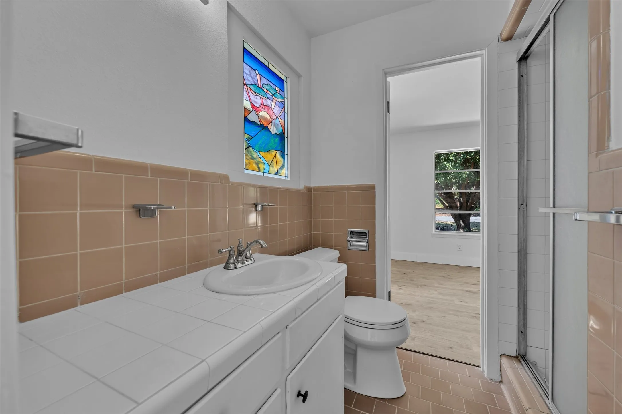 Walk Through Bathroom with Shower