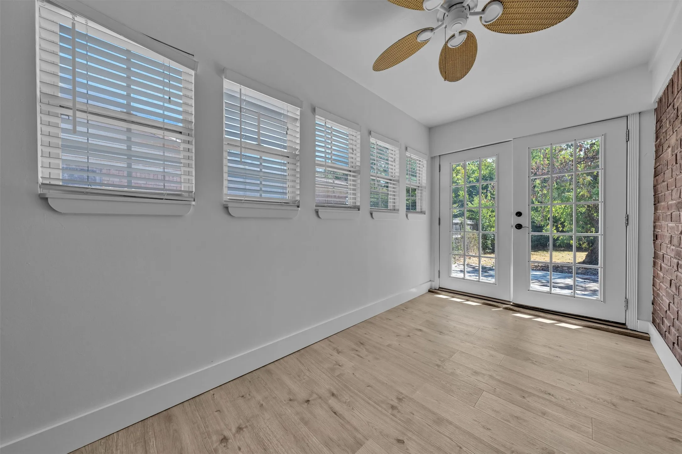 Great Flex Room off the Kitchen Leading Out to Wood Deck and Large Shady Back Yard
