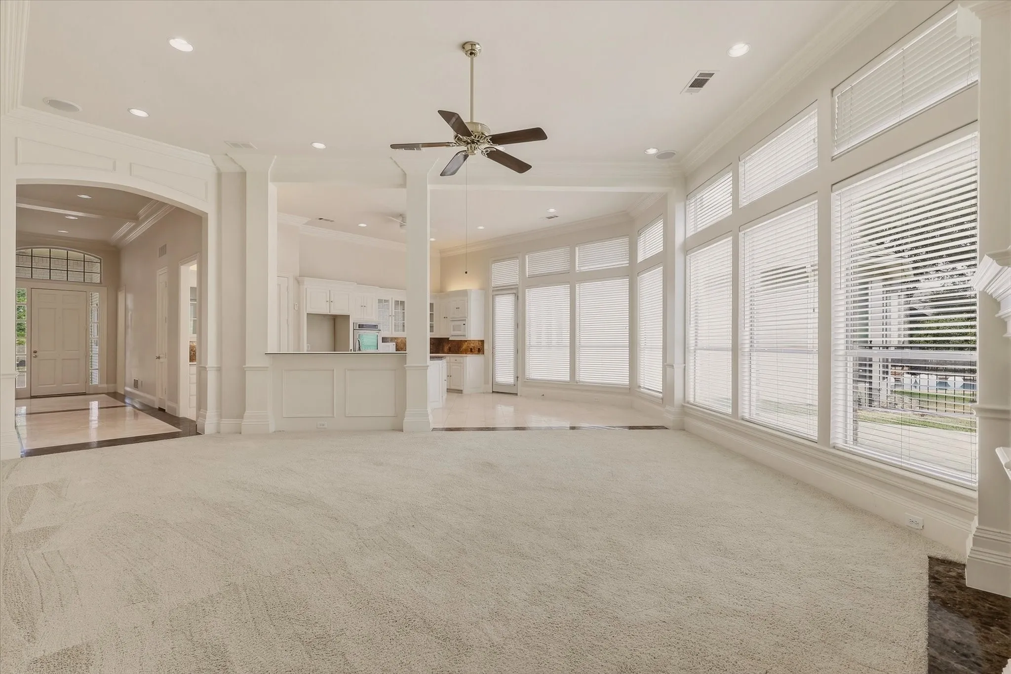 The Family Room is nicely sized and just off of the Kitchen and Breakfast