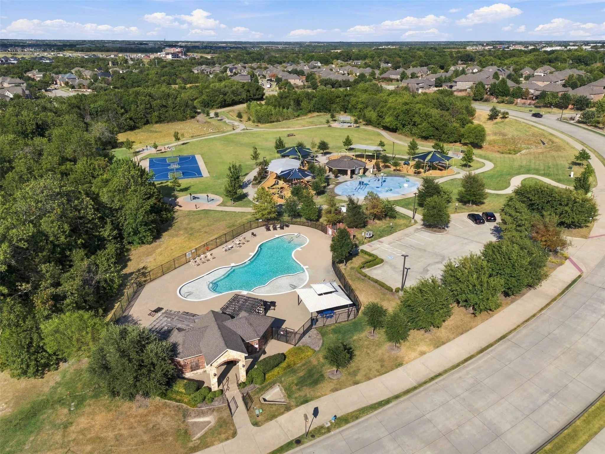 Community pool area