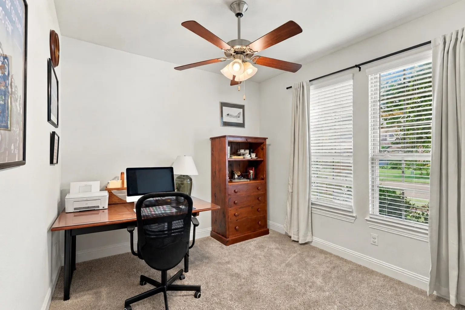 First floor bedroom, being used as an office