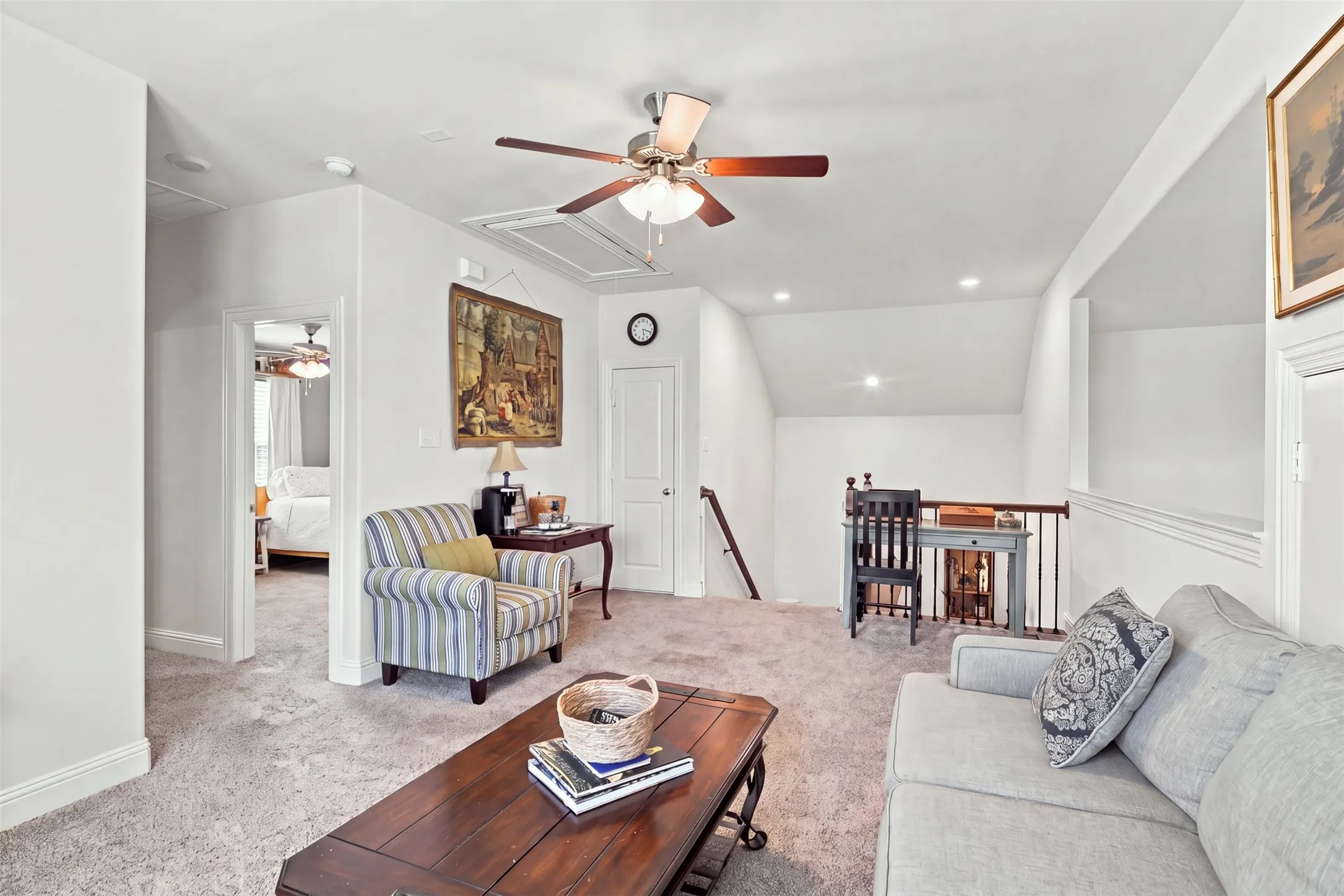 Enjoy this extra space, for work out, homework, TV, play room and more
