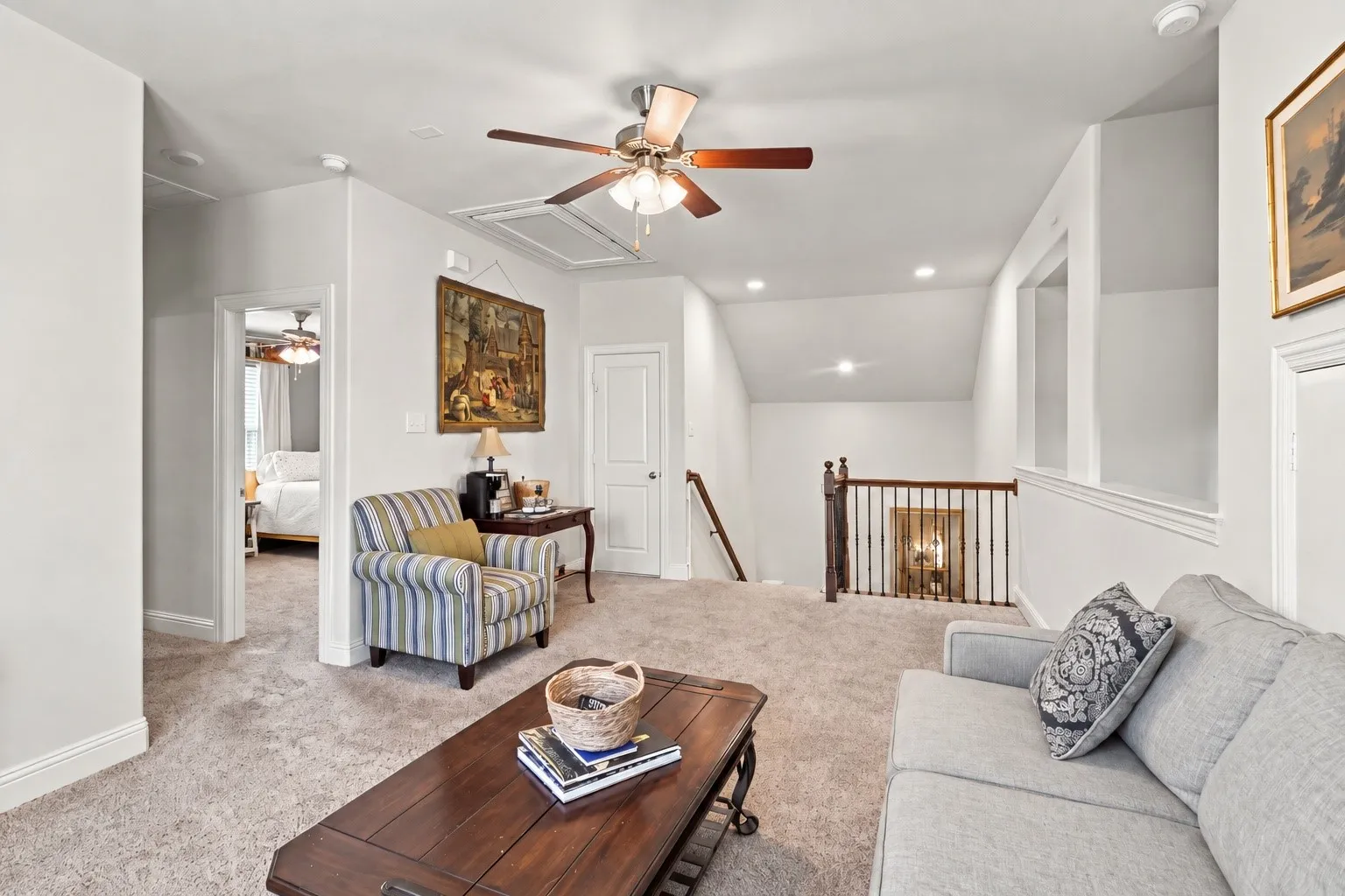 Enjoy this extra space, for work out, homework, TV, play room and more