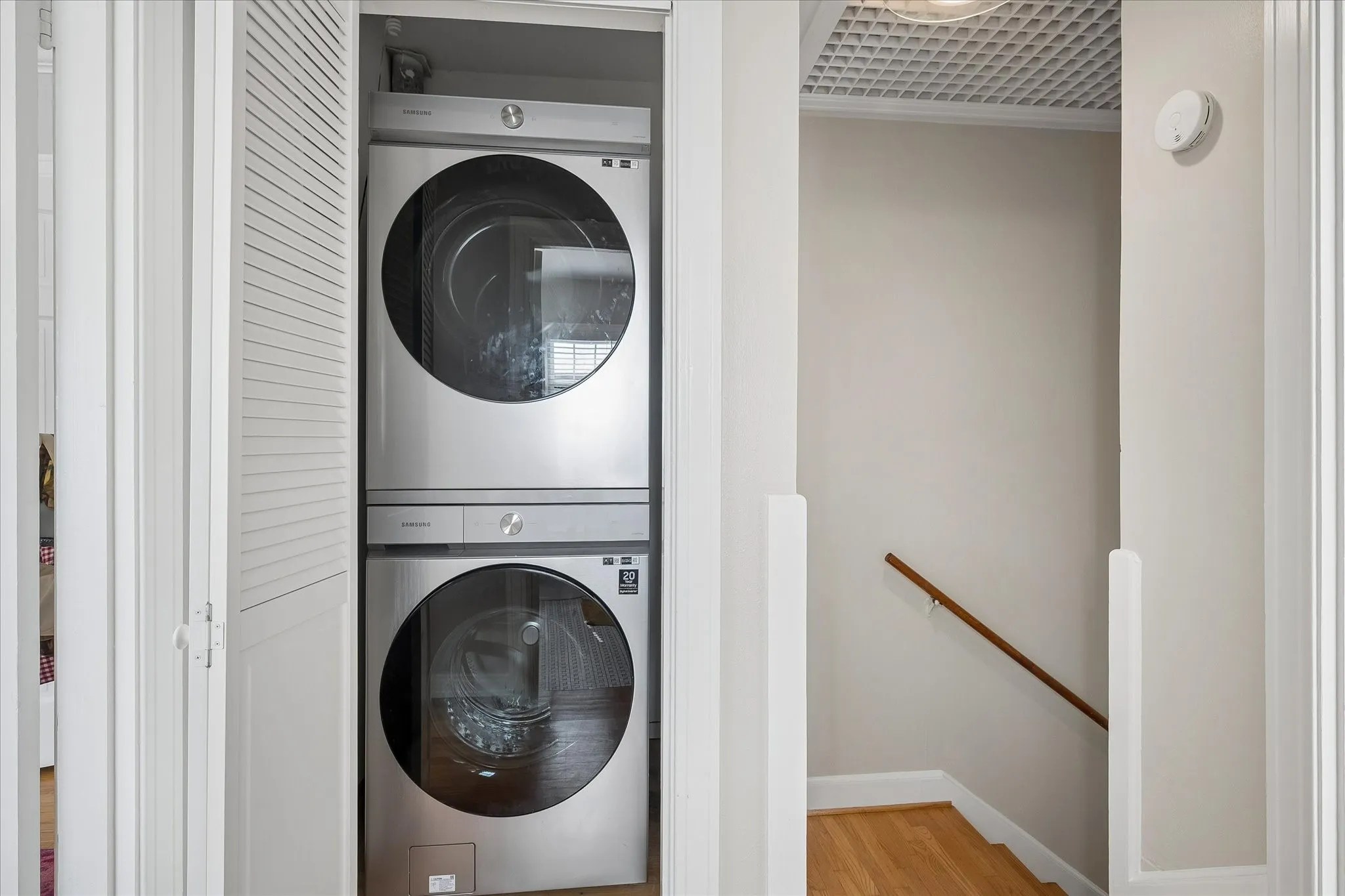 Stackable laundry closet  upstairs