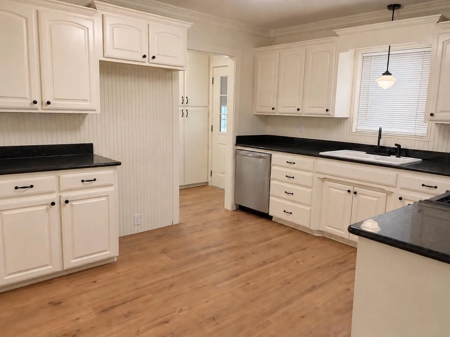 Lots of cabinet space, including custom pull out drawers on the bottom.