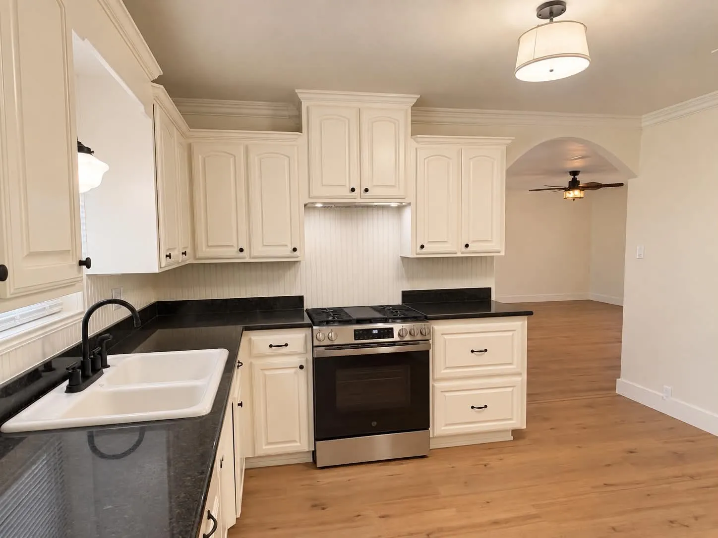 Lots of cabinet space, including custom pull out drawers on the bottom.