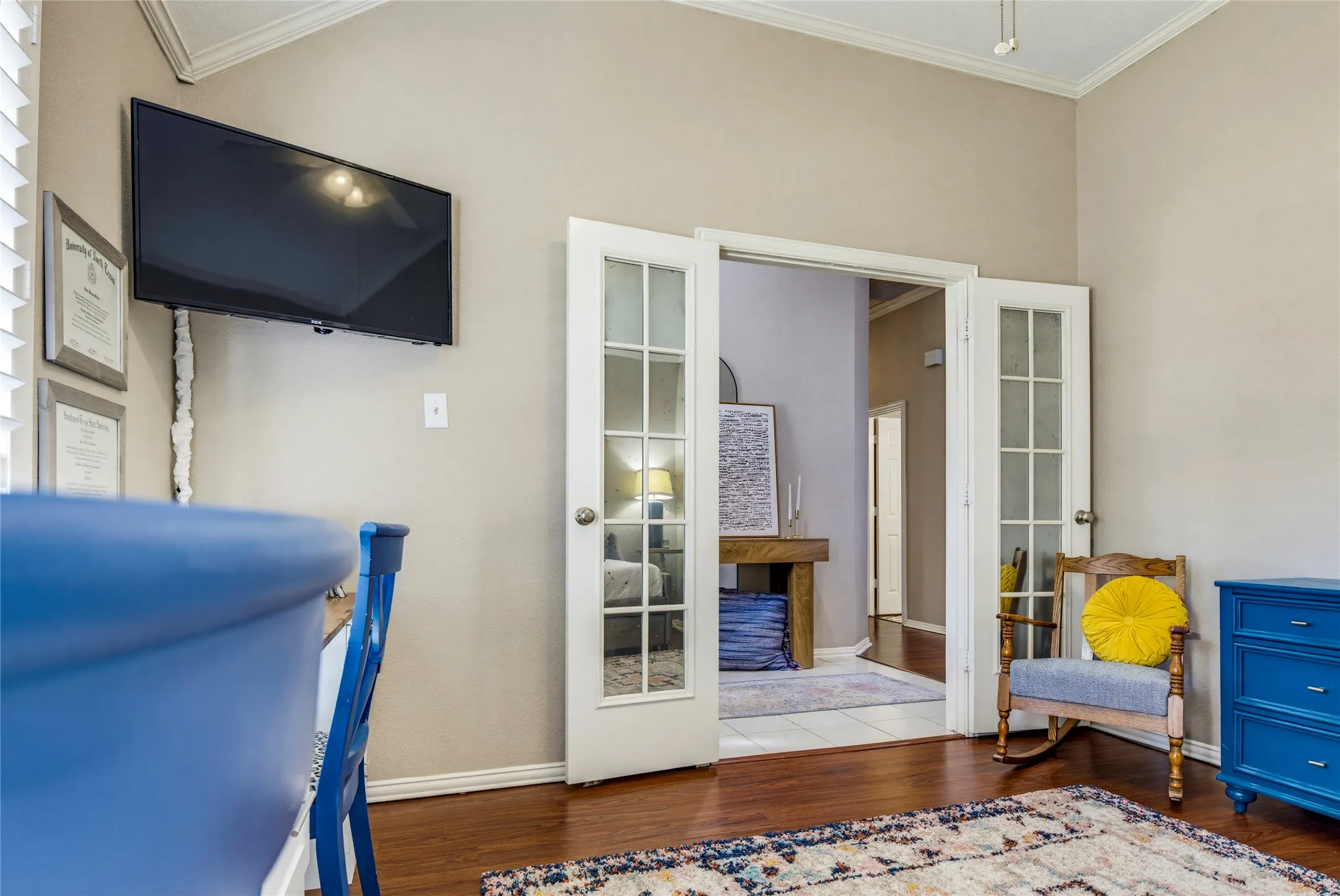 This view looks toward the hallway with 2 secondary bedrooms and bathroom.