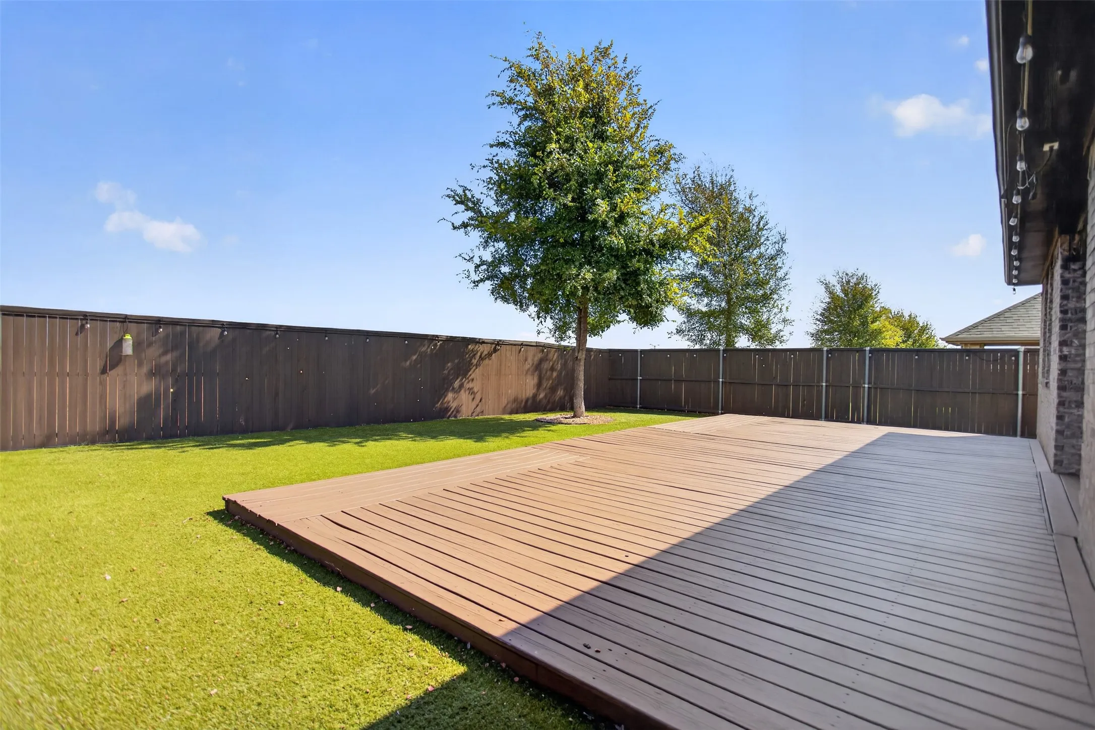 Relax or entertain on the spacious deck