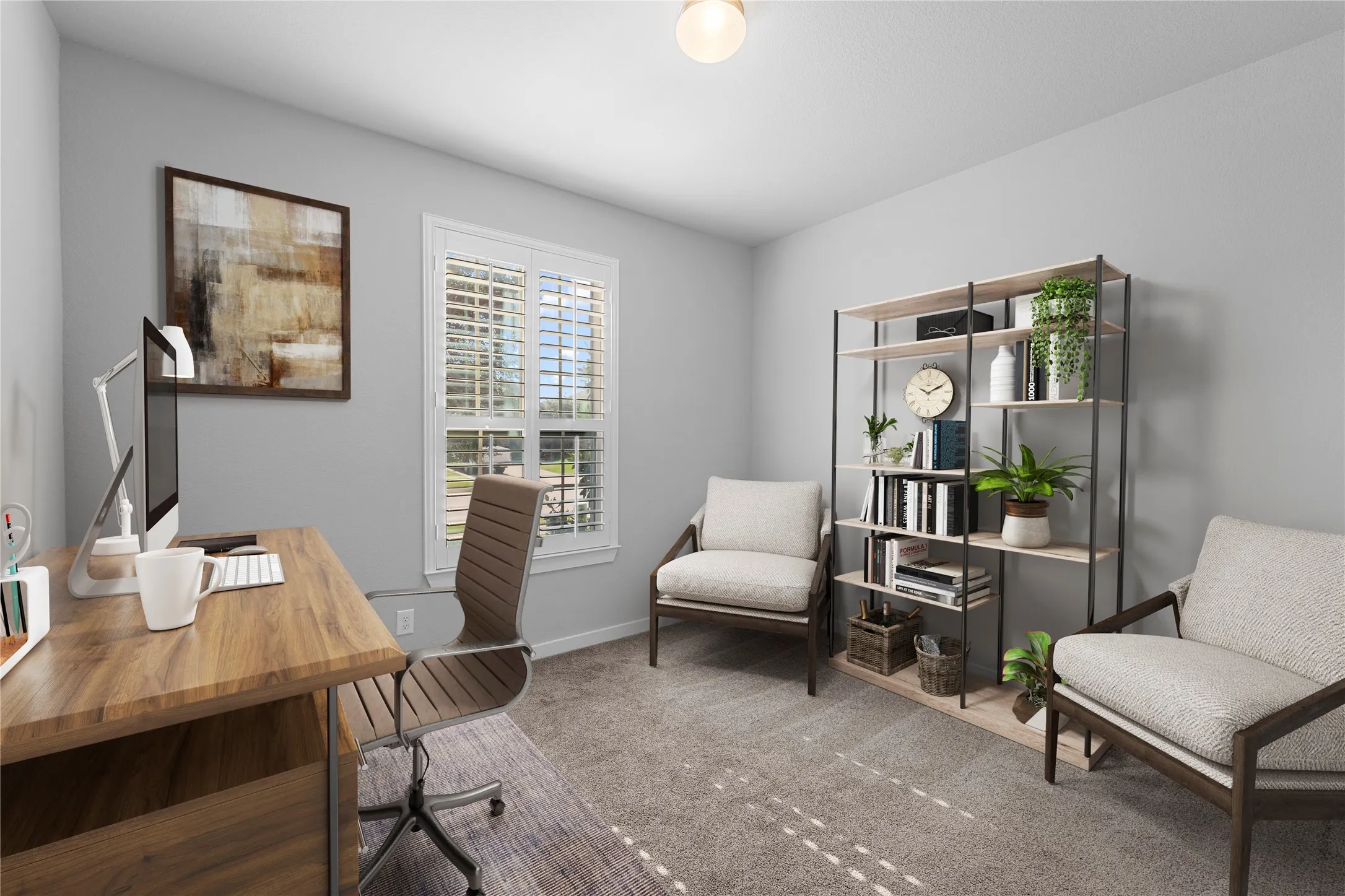 Downstairs Bedroom - Digitally Staged