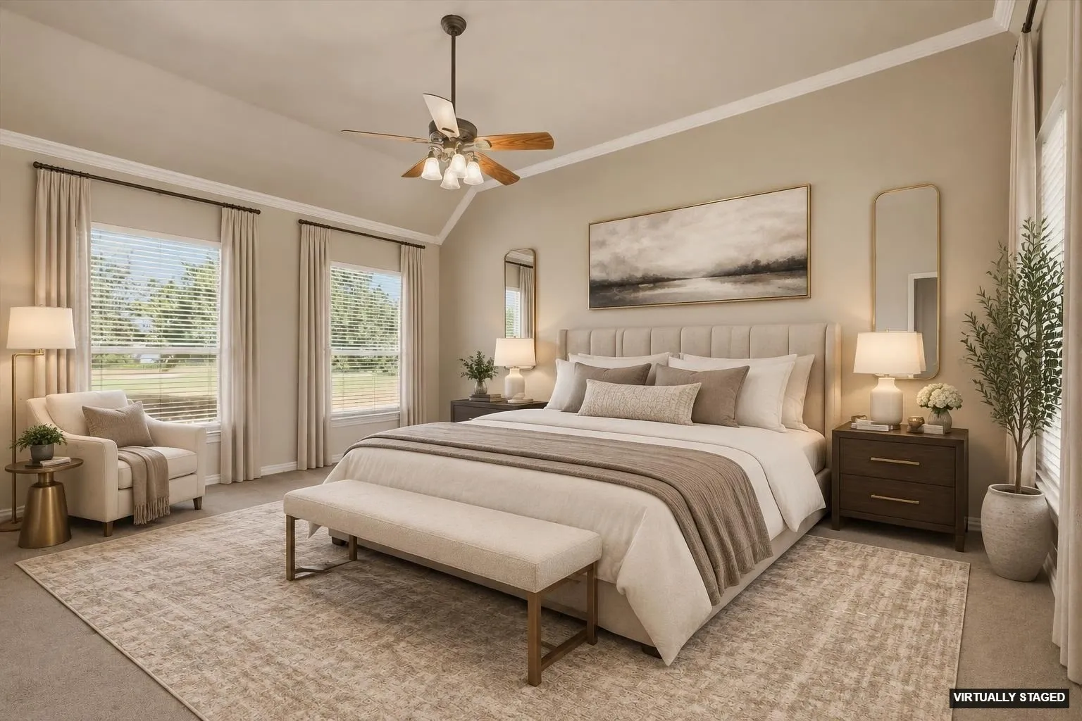 Primary Bedroom (virtually staged)