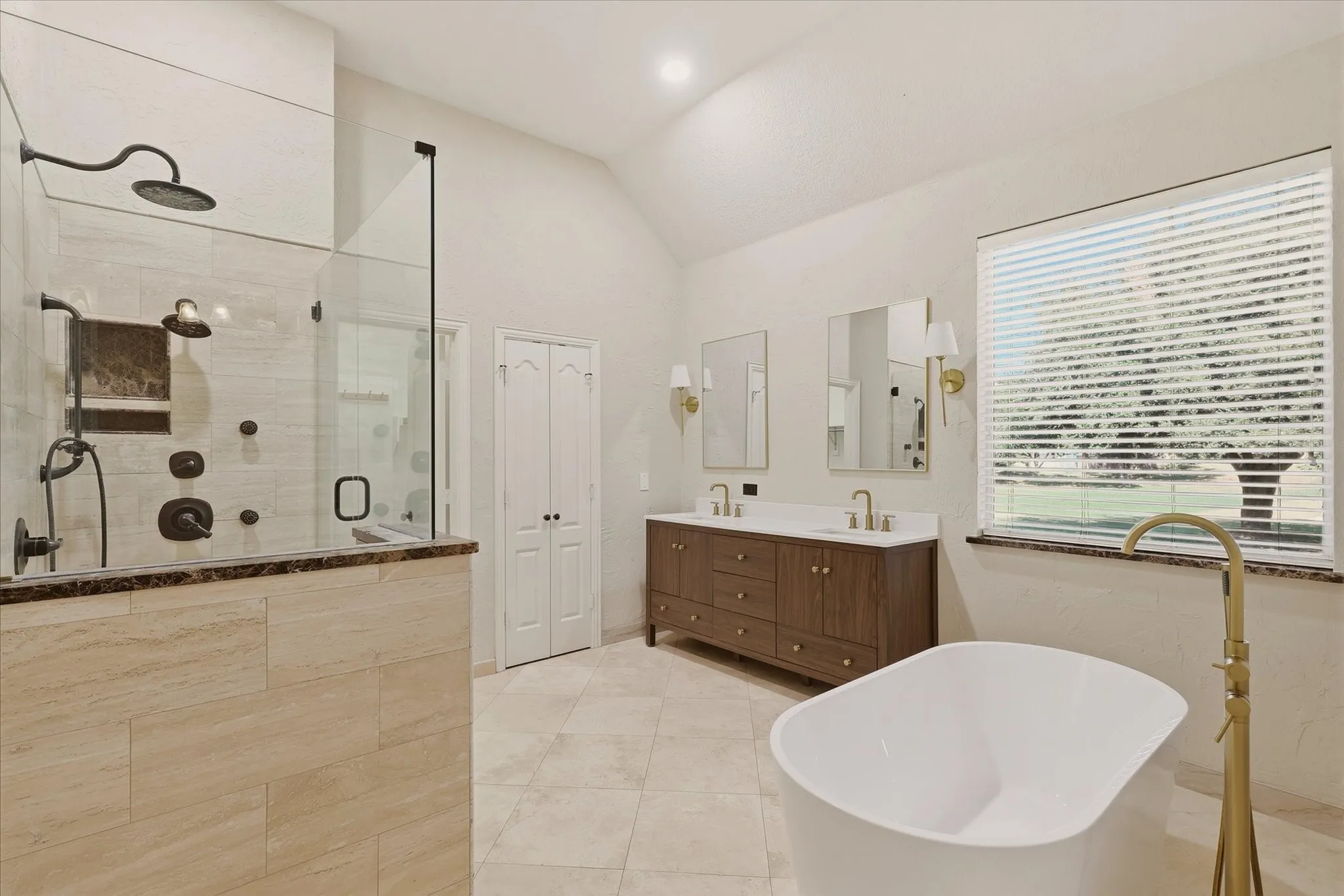 Primary Bath with soaking tub and separate shower