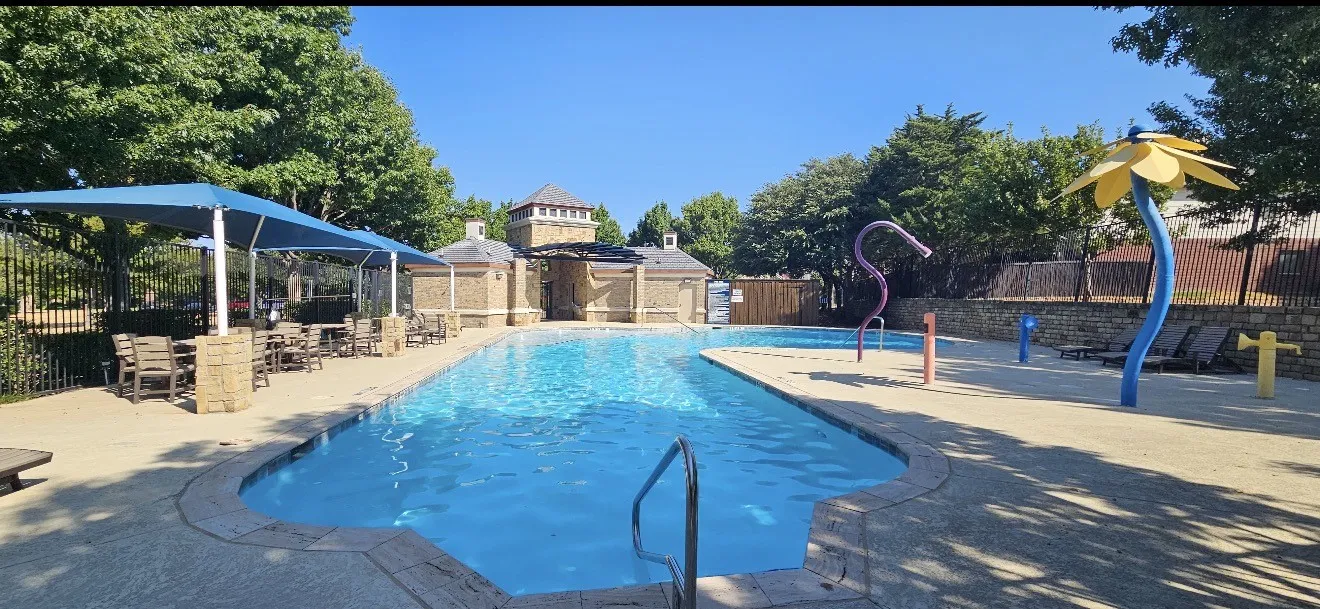 Community pool RIGHT across the street!