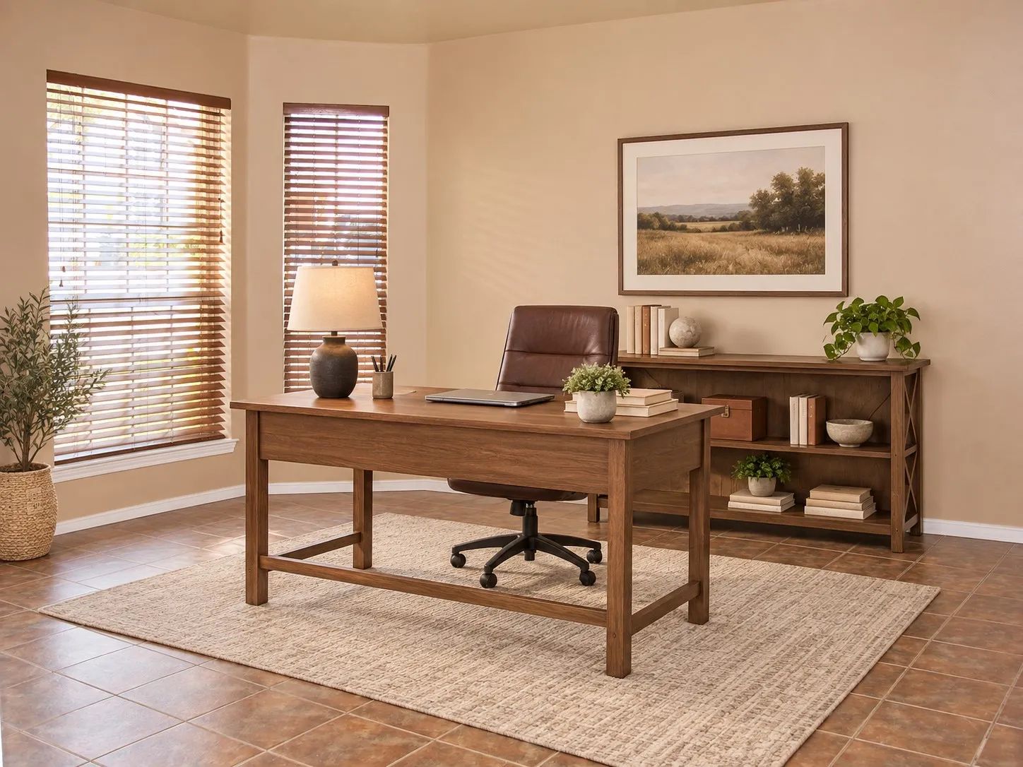 Virtually staged flex space
