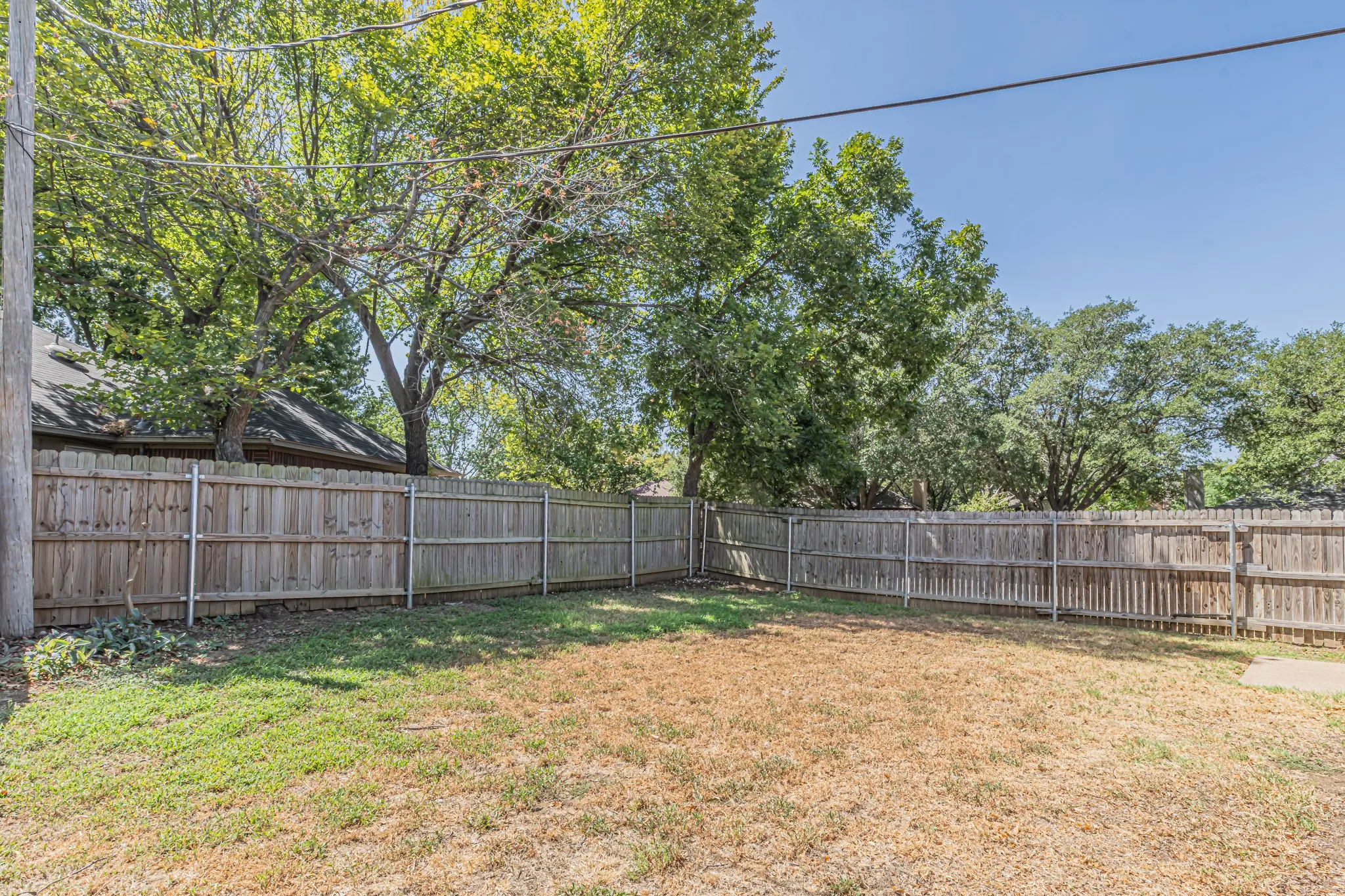 Lots of yard to enjoy