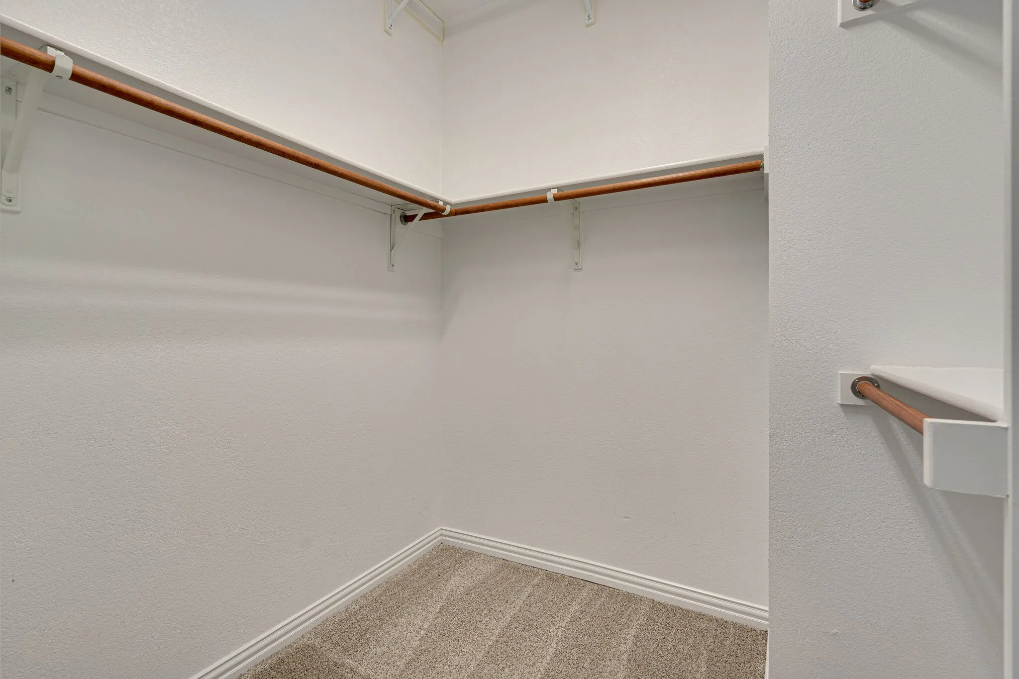 Walk-in closet in master