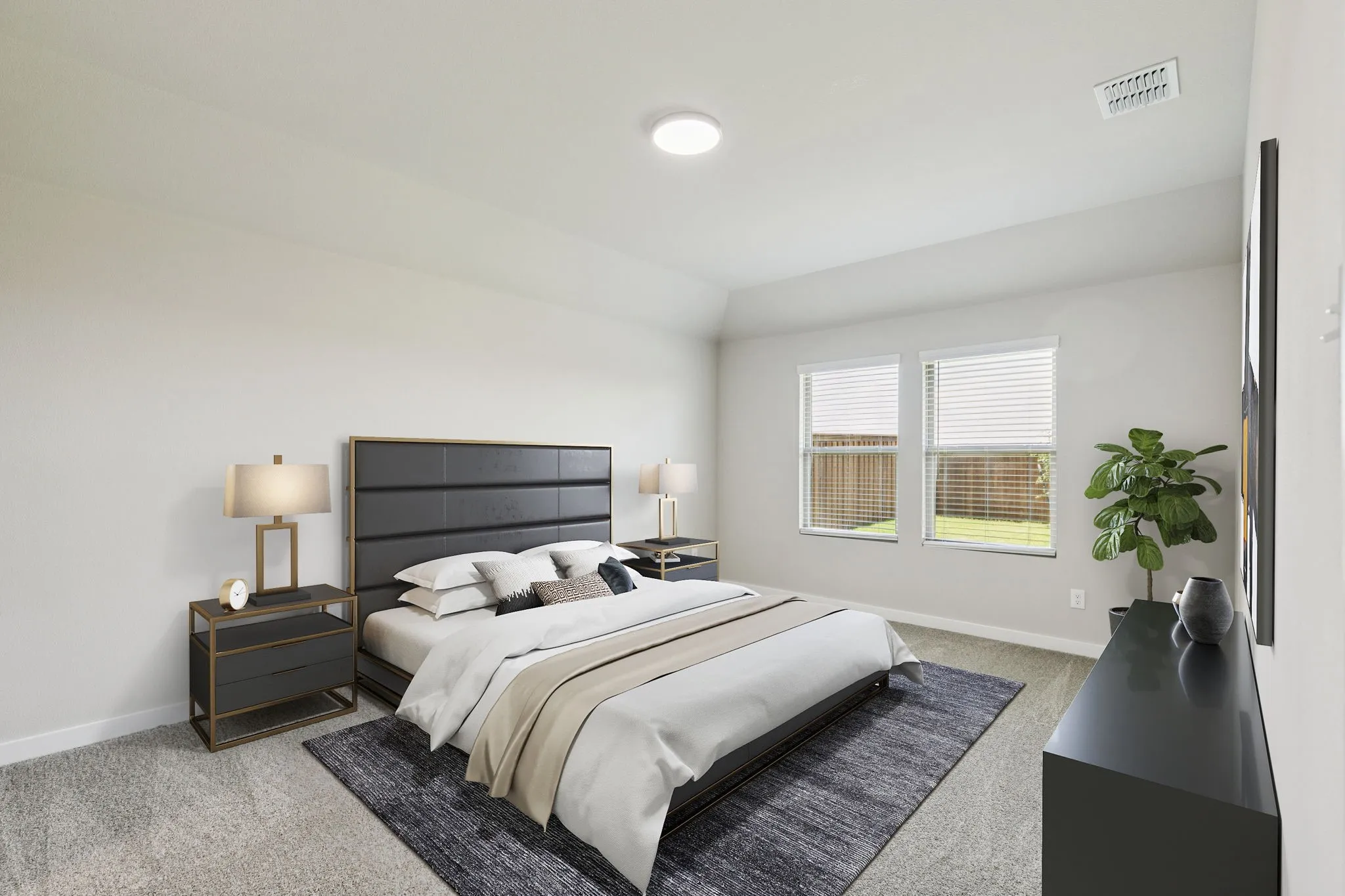 Primary Suite in the Harper home plan by Trophy Signature Homes – REPRESENTATIVE PHOTO