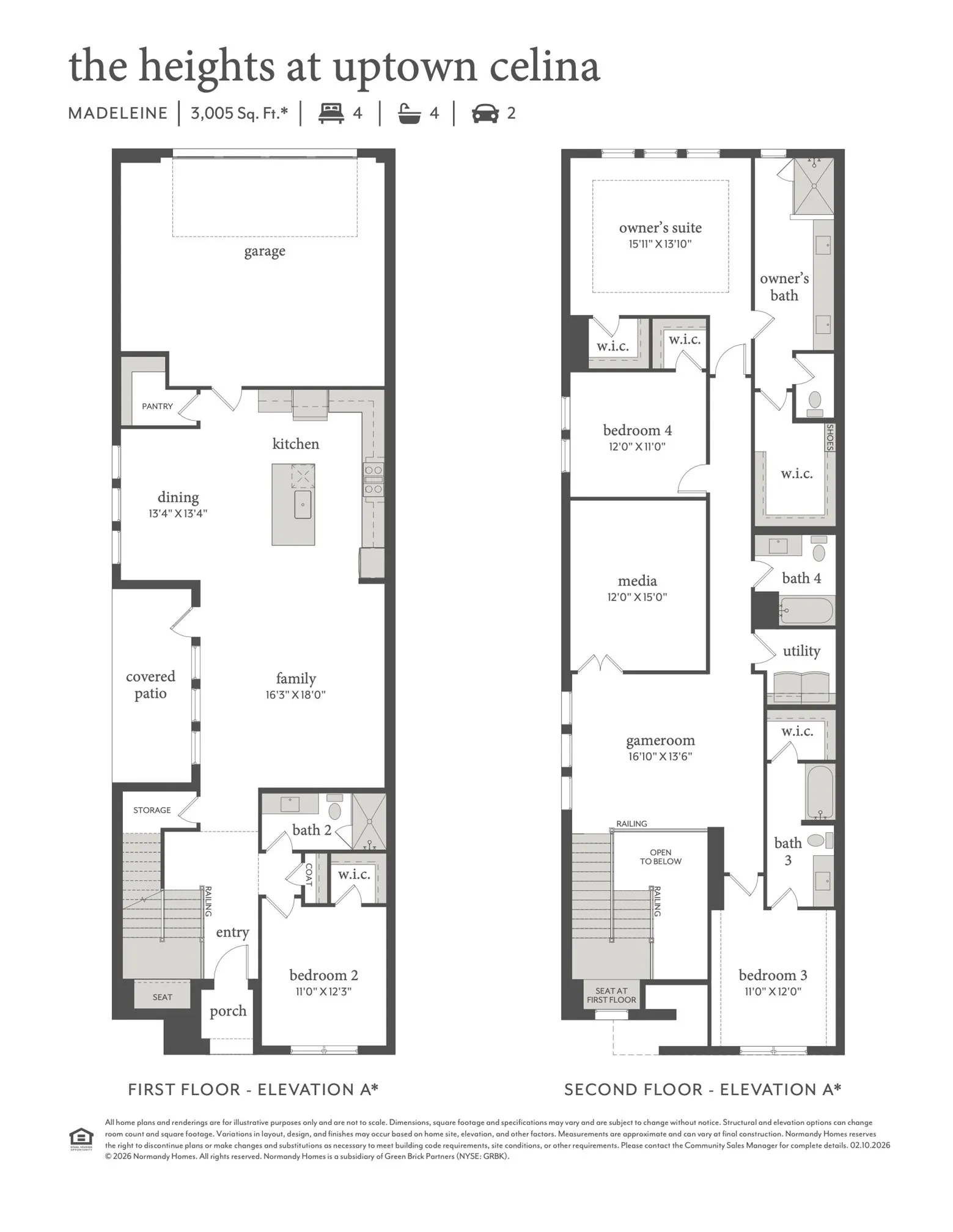 With spacious entertaining areas, including a fabulous game room with adjacent media room, our Madeleine floor plan is an entertainer's dream home!